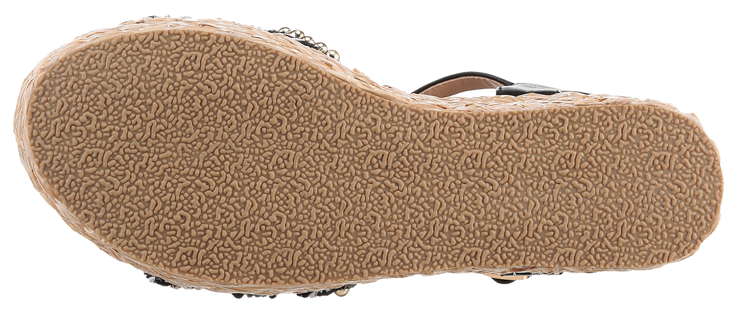 Aniston SHOES Keilsandalette, Sandale, Sommerschuh, Pailletten - NEUE KOLLEKTION