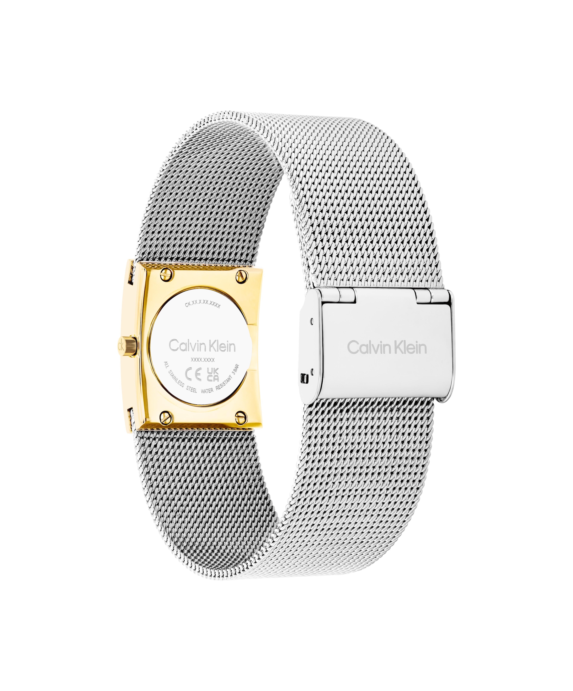 Calvin Klein Quarzuhr »CK PULSE 21 mm« Armbanduhr, Damenuhr, Edelstahlarmband, analog