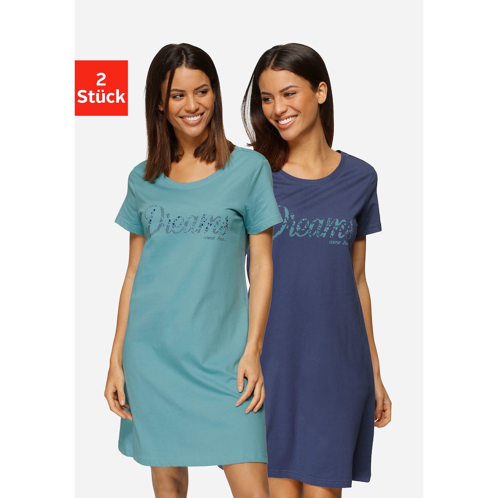 Vivance Dreams Sleepshirt, (2er-Pack)