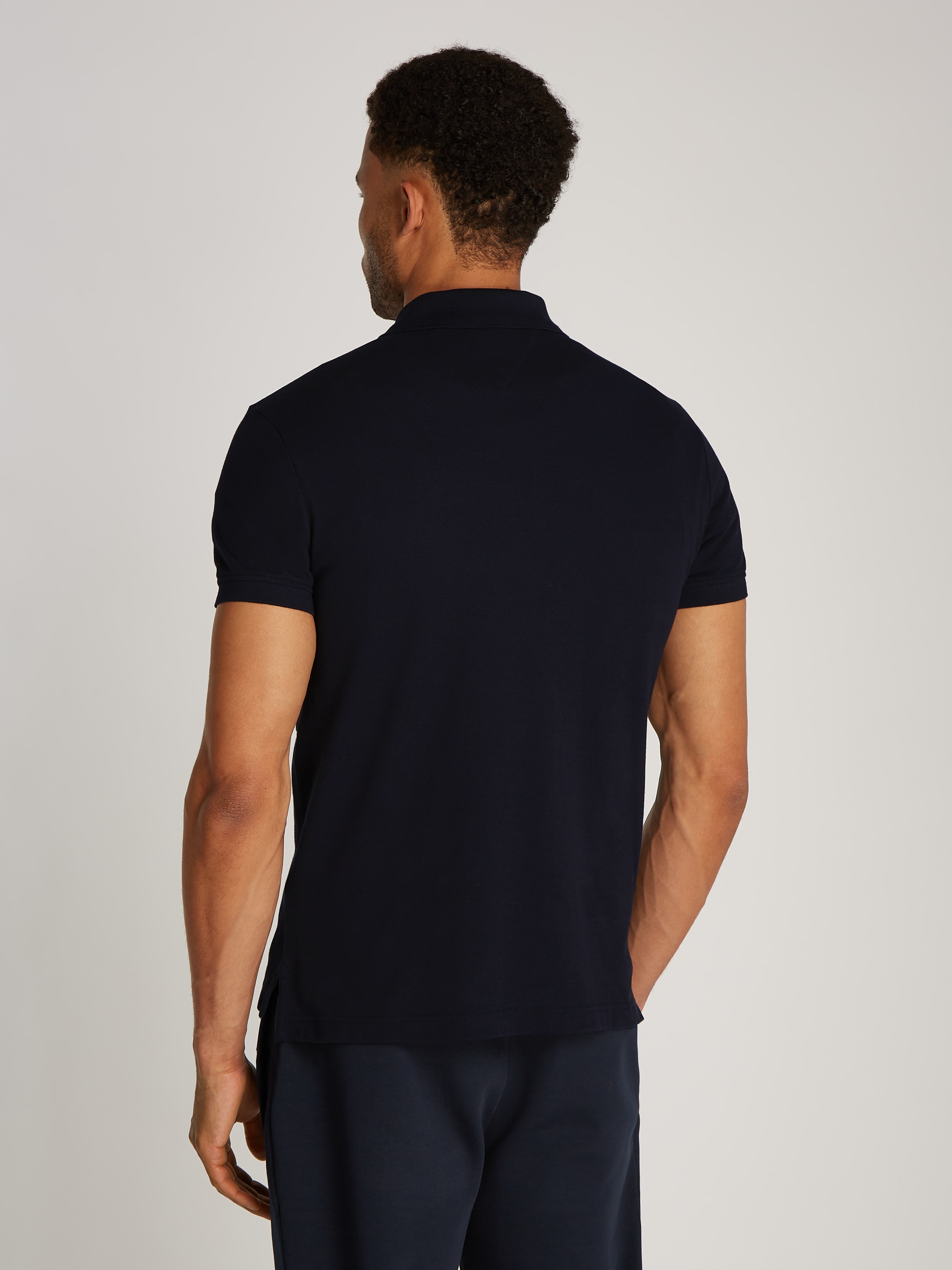 Tommy Hilfiger Poloshirt »GLOBAL STRIPE BLOCKING REG POLO«, mit Logo-Stickerei und Logo-Streifen
