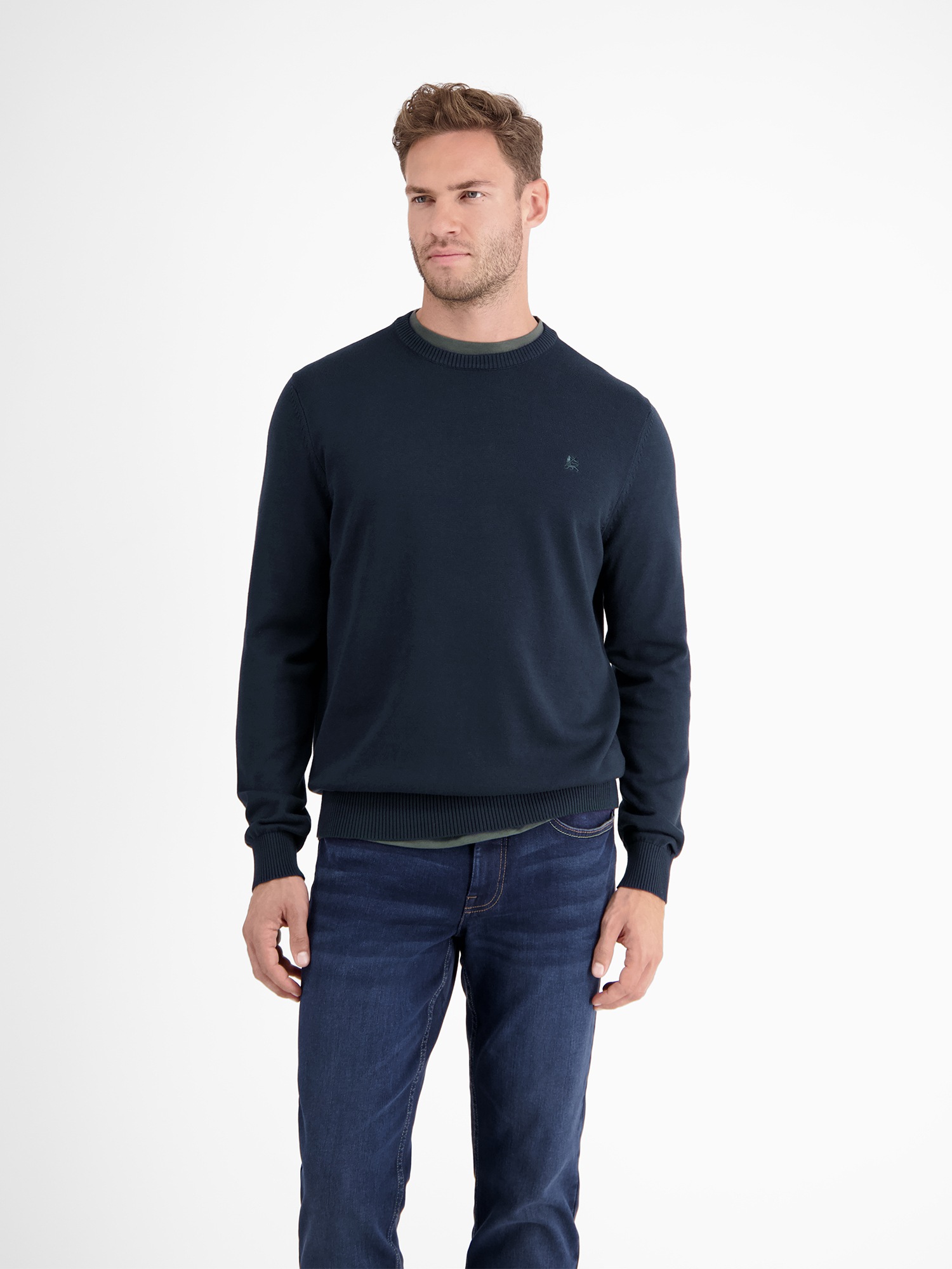 LERROS Strickpullover »LERROS Crewneck Strickpullover«