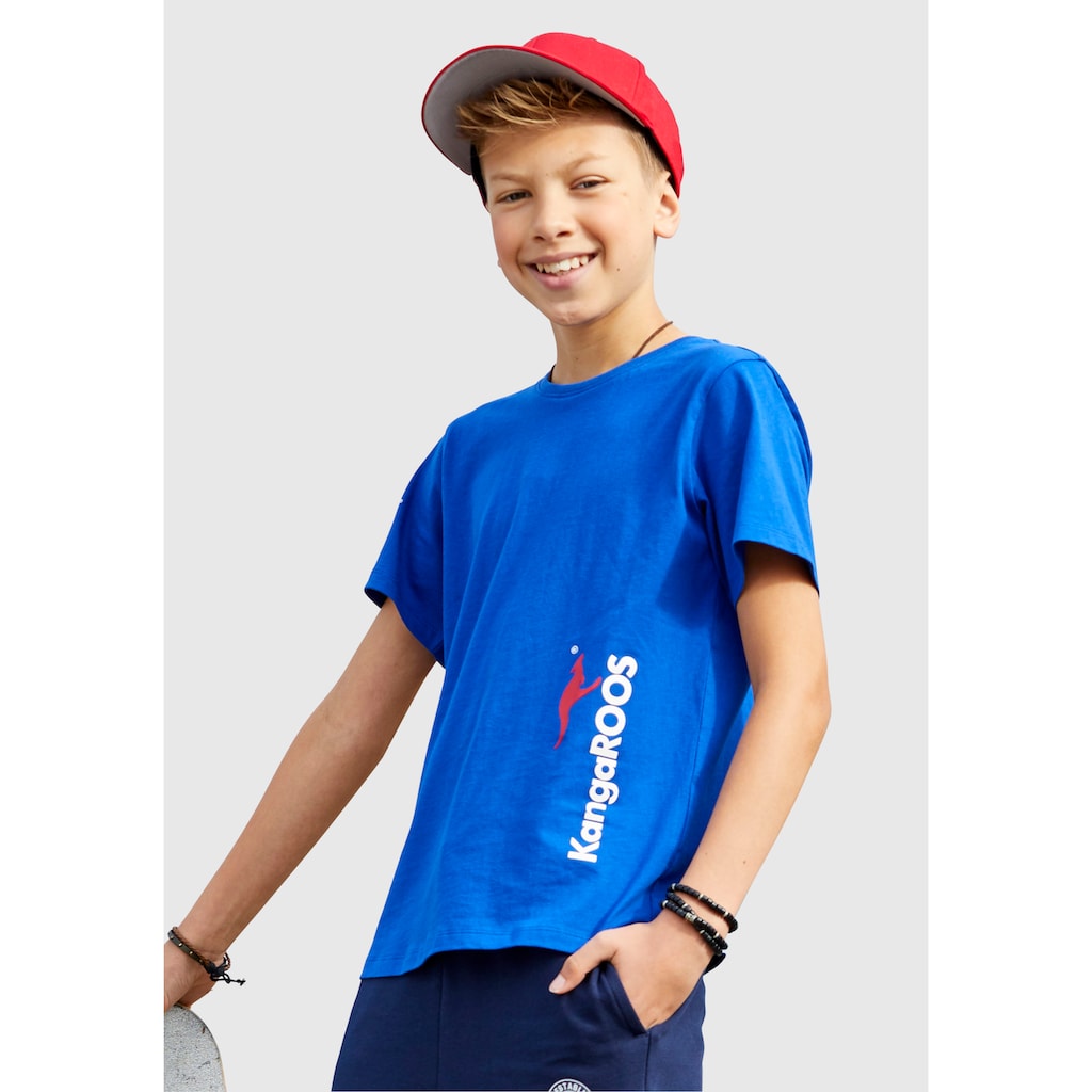 KangaROOS T-Shirt »mit seitlichem Logodruck«