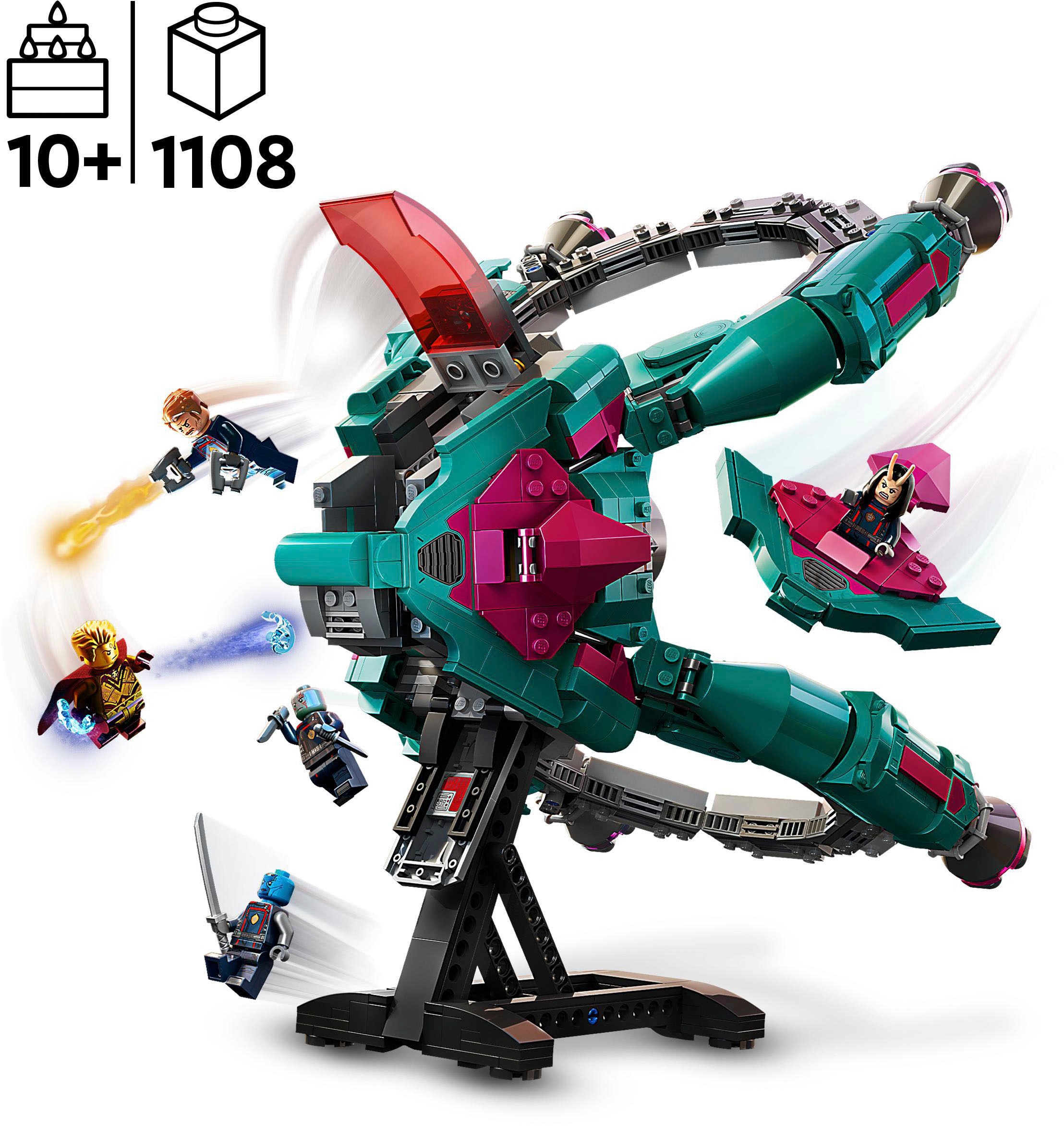 LEGO® Konstruktionsspielsteine »Das neue Schiff der Guardians (76255), LEGO® Marvel«, (1108 St.), Made in Europe