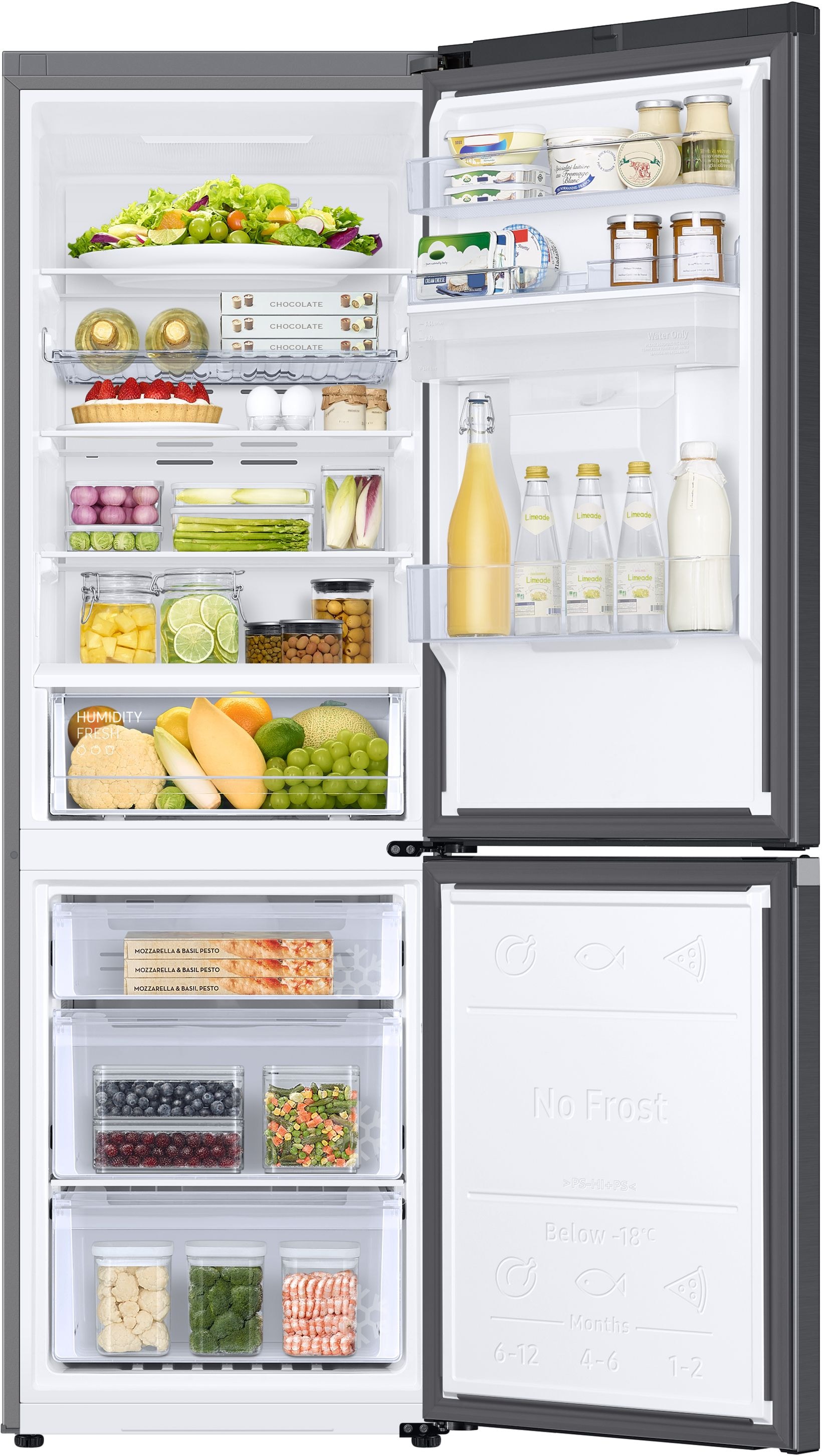 Samsung Kühl-/Gefrierkombination »RL34C652CB1«, No Frost sowie Wifi & AI Energy Mode (SmartThings)