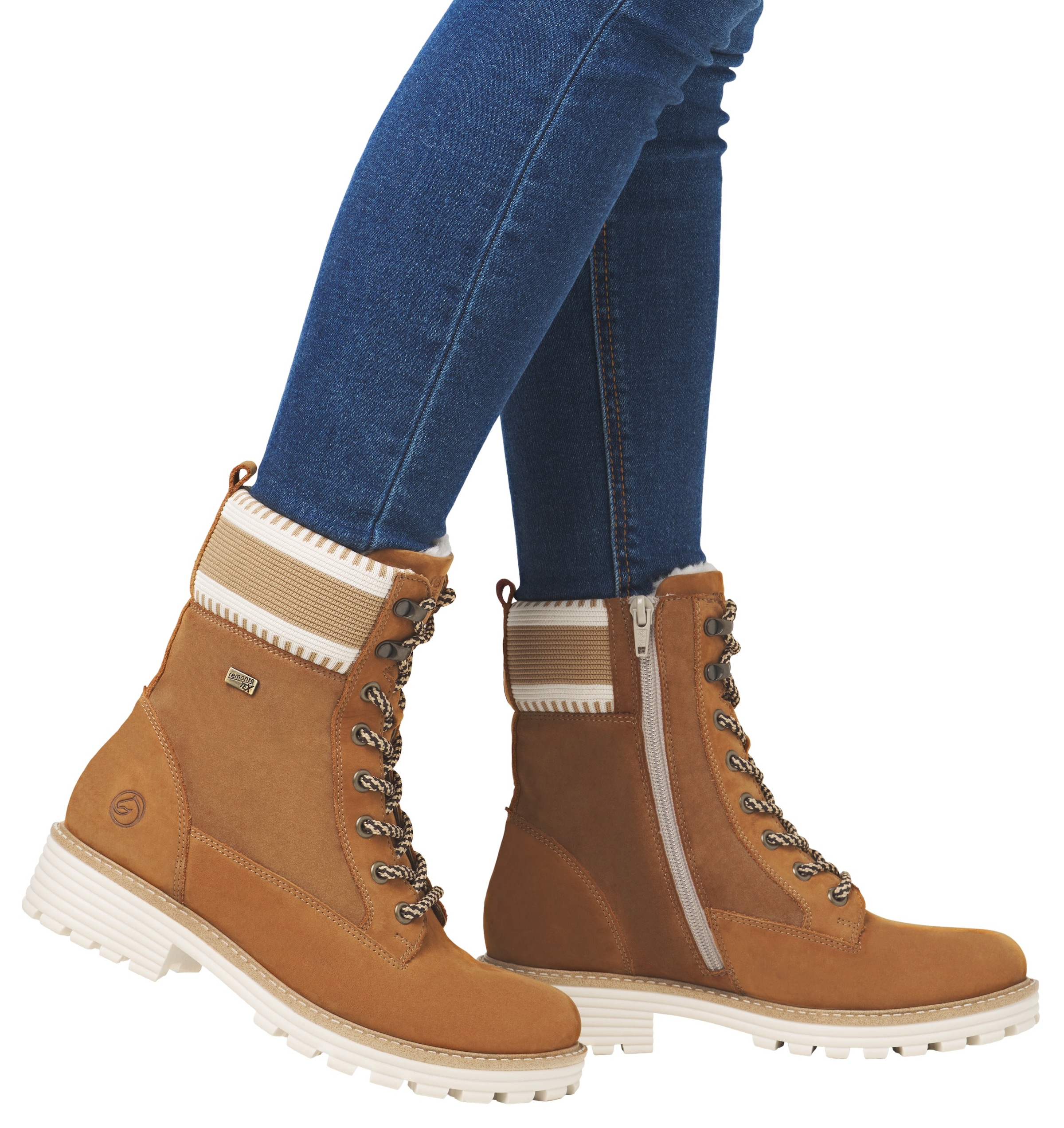 Remonte Winterboots »Elisabeth Hurley-Collection«, Schnürboots, Schnürstiefelette mit wasserabweisender TEX-Membran