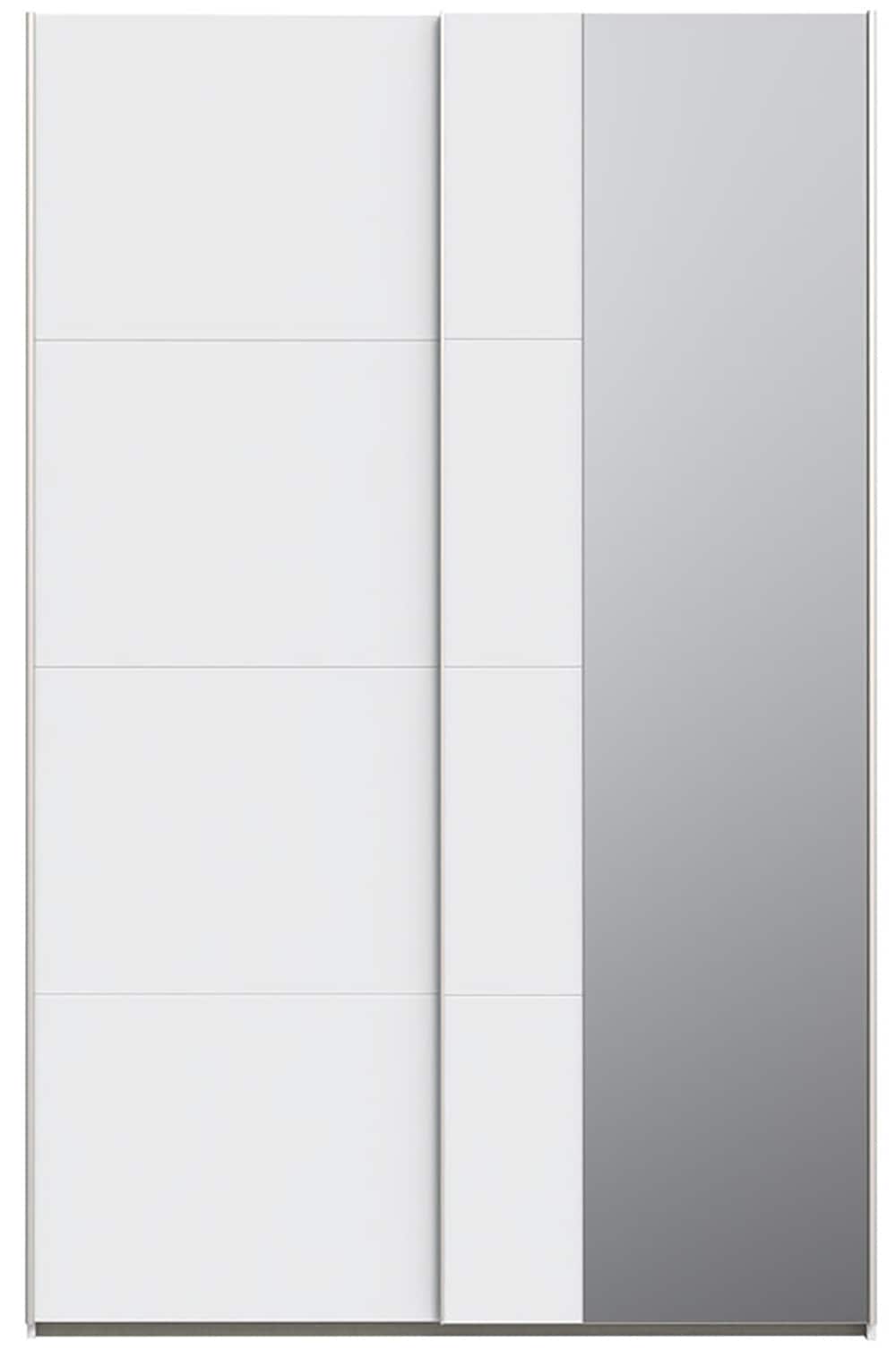 FORTE Schwebetürenschrank »Fittio. Made in Europe, 2 Schiebetüren, modernes Design« Höhe 2,35 mtr, stehende Montage, Spiegel