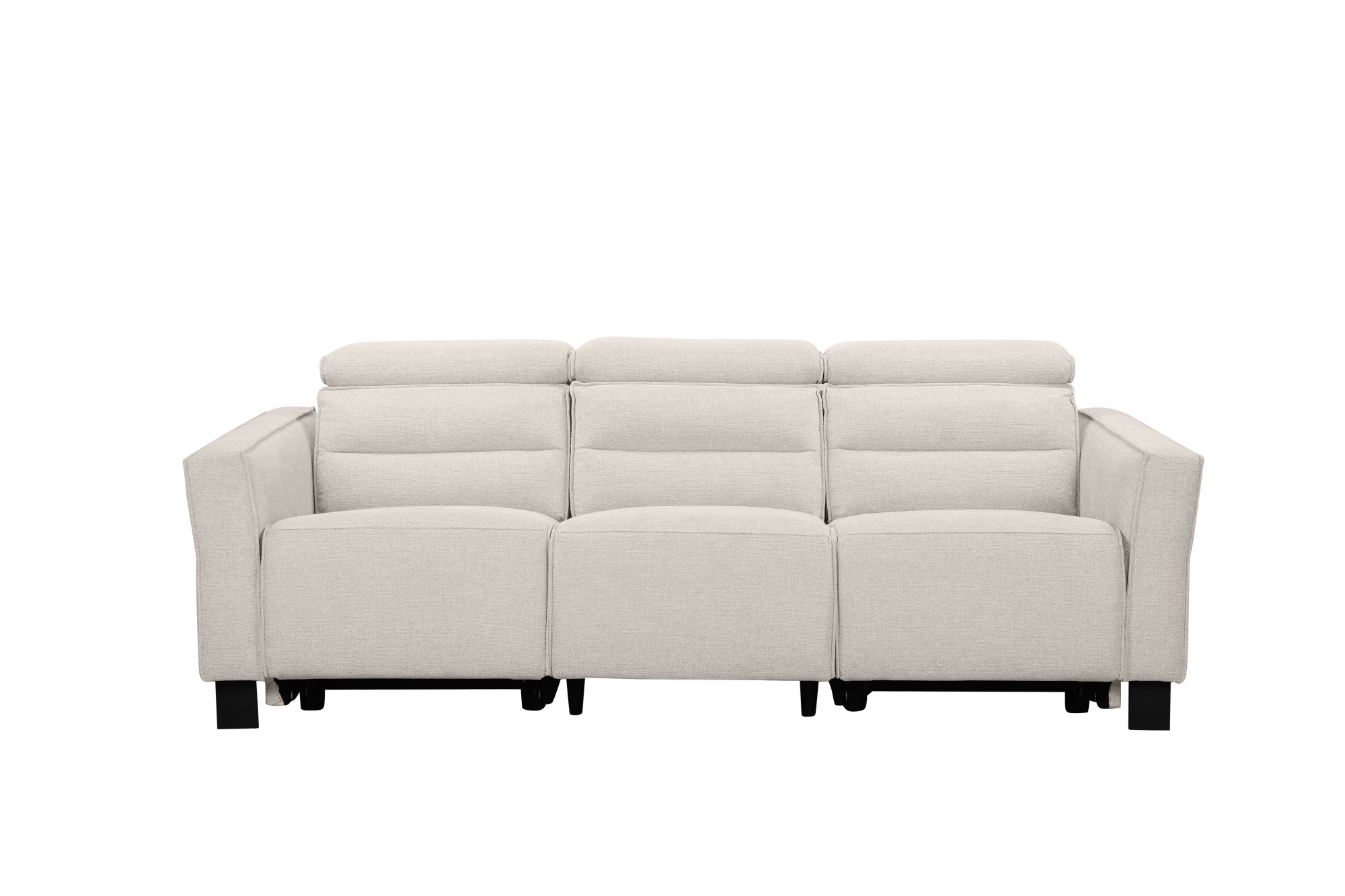 Places of Style 3-Sitzer »Carpari, 224cm, manuelle od. elektrische Relaxfunktion in 2 Sitzen«, mit USB-A/C, Kopfteilverstellung, Echtleder, Kunstleder, Webstoff