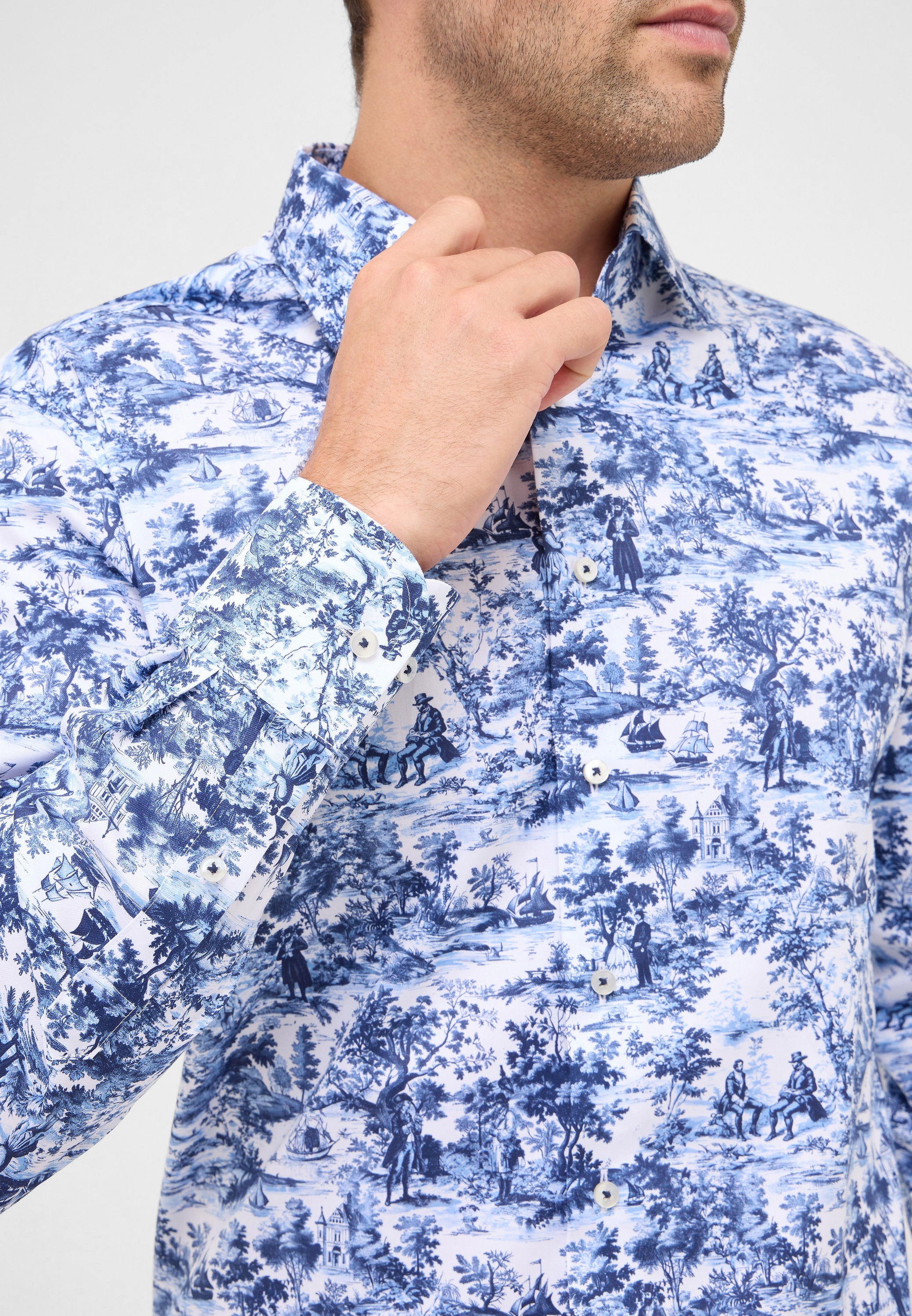 Eterna Langarmhemd »MODERN FIT« NON IRON (bügelfrei)