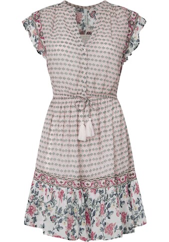 Pepe Jeans Sommerkleid »MERCER«, mit verschiendenen floralen Mustern, Bindeband mit... kaufen