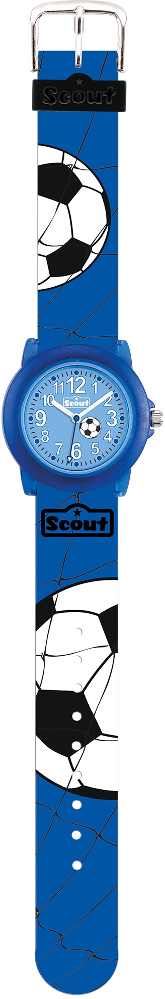 Scout Quarzuhr »Crystal, bei 280305030, ideal als ♕ Fußballuhr«, Fußballmotiv, auch Geschenk