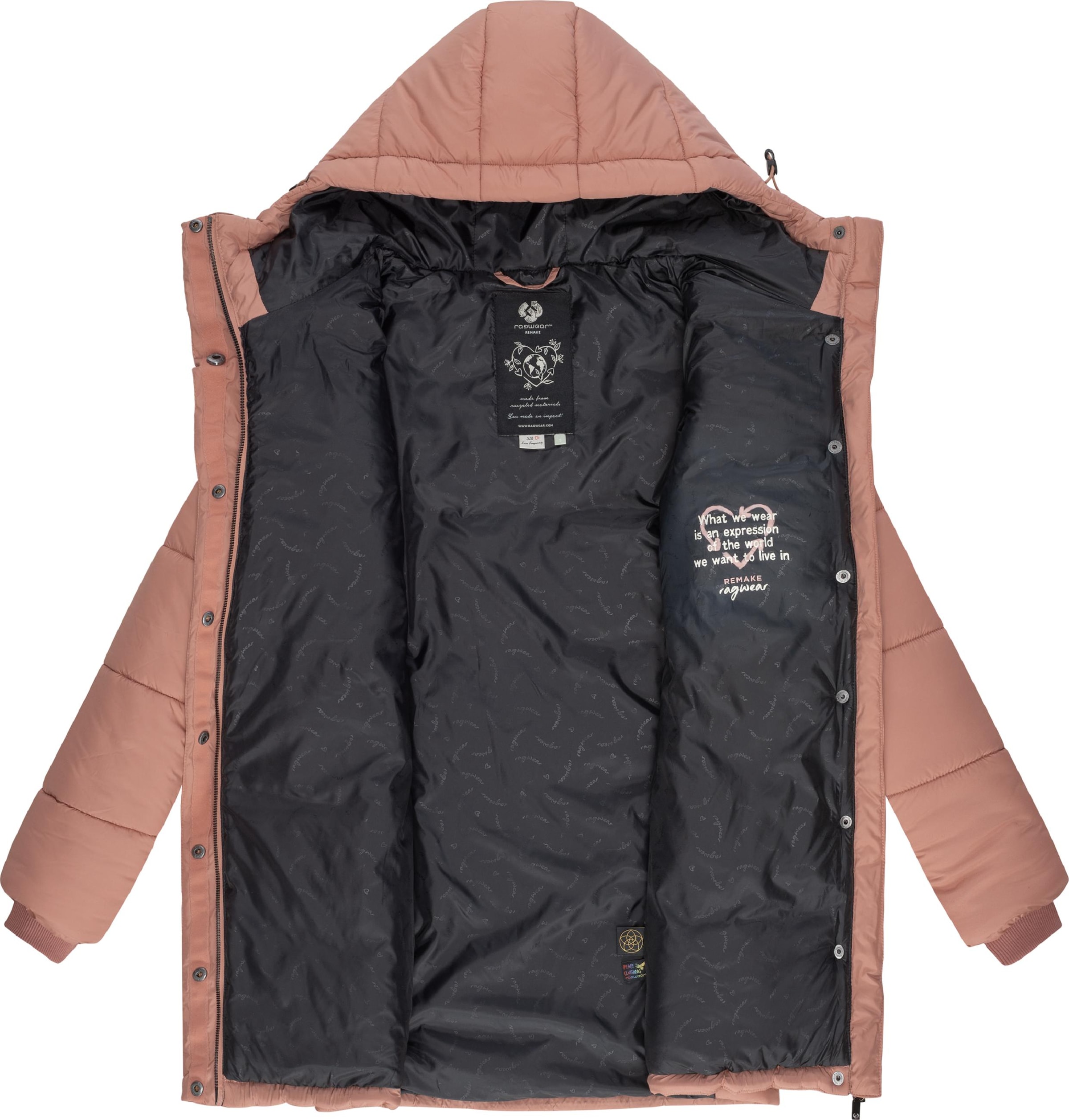Ragwear Steppmantel »Steppmantel Relive Long Remake«
