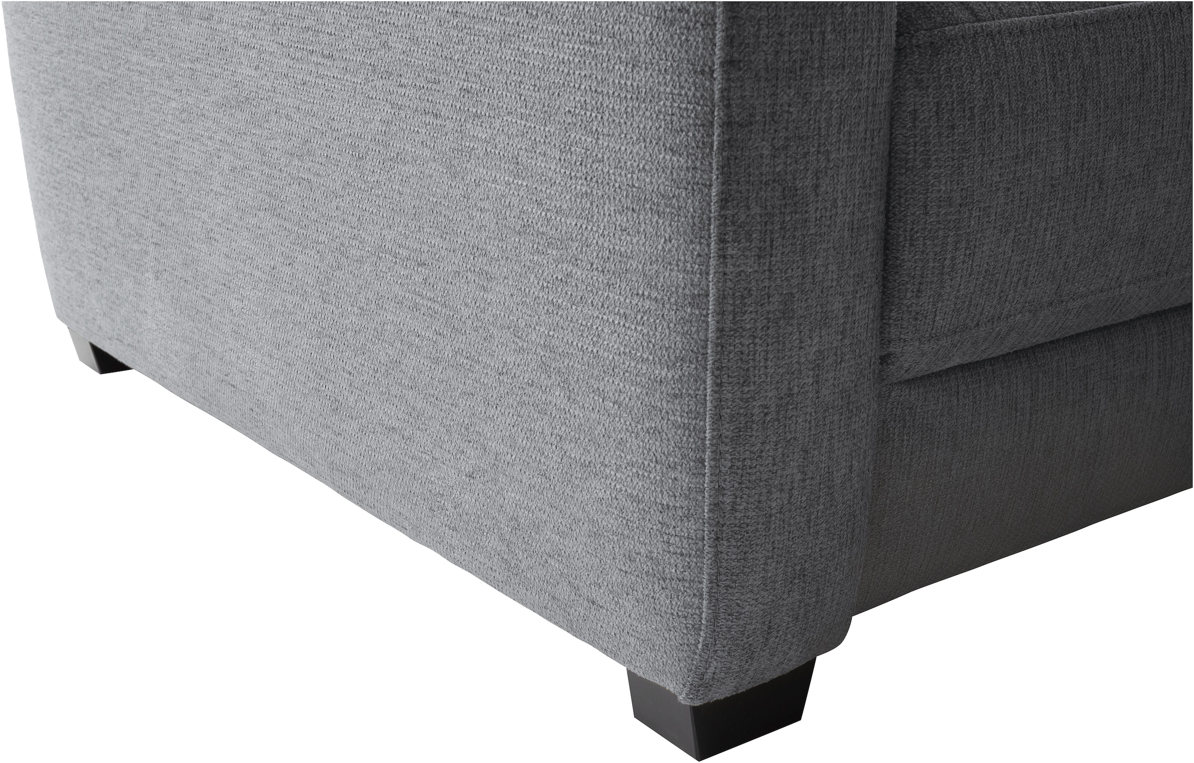 Mr. Couch Ecksofa »Pierre, L-Form mit Taschenfederkern« mit DuraSpring-Taschenfederkern bis 140 kg belastbar