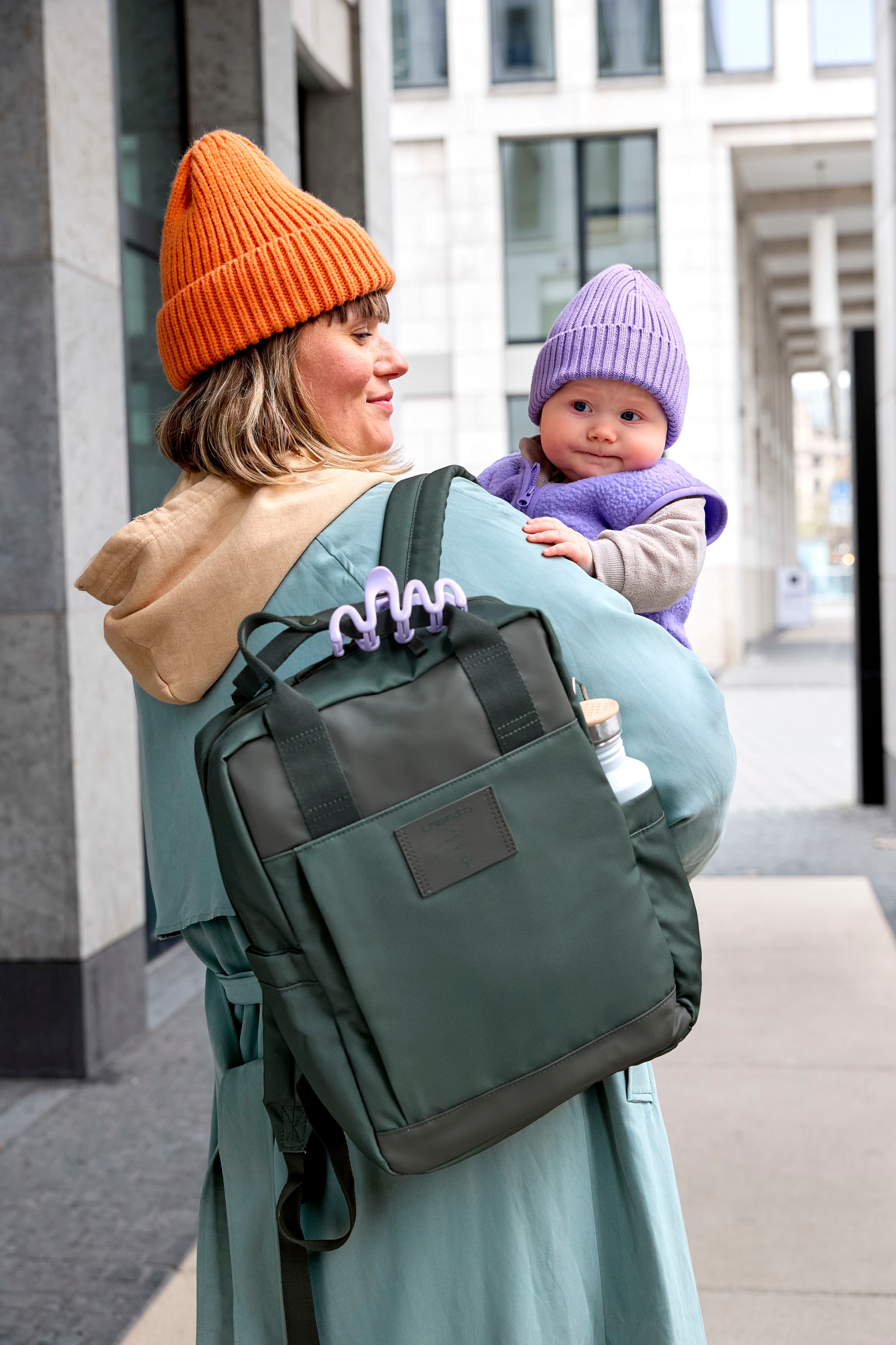 LÄSSIG Wickelrucksack »Green Label, Vividal Backpack, dark olive«