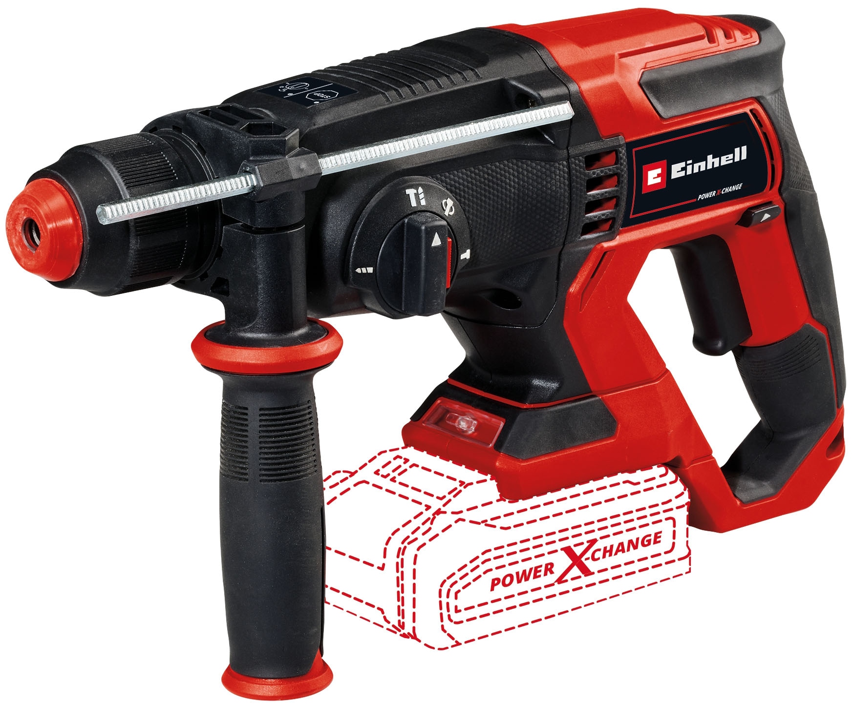 Einhell Akku-Bohrhammer »TE-HD 18/20 Li - Solo« Power X-Change, ohne Akku, inkl. E-Box Aufbewahrungskoffer