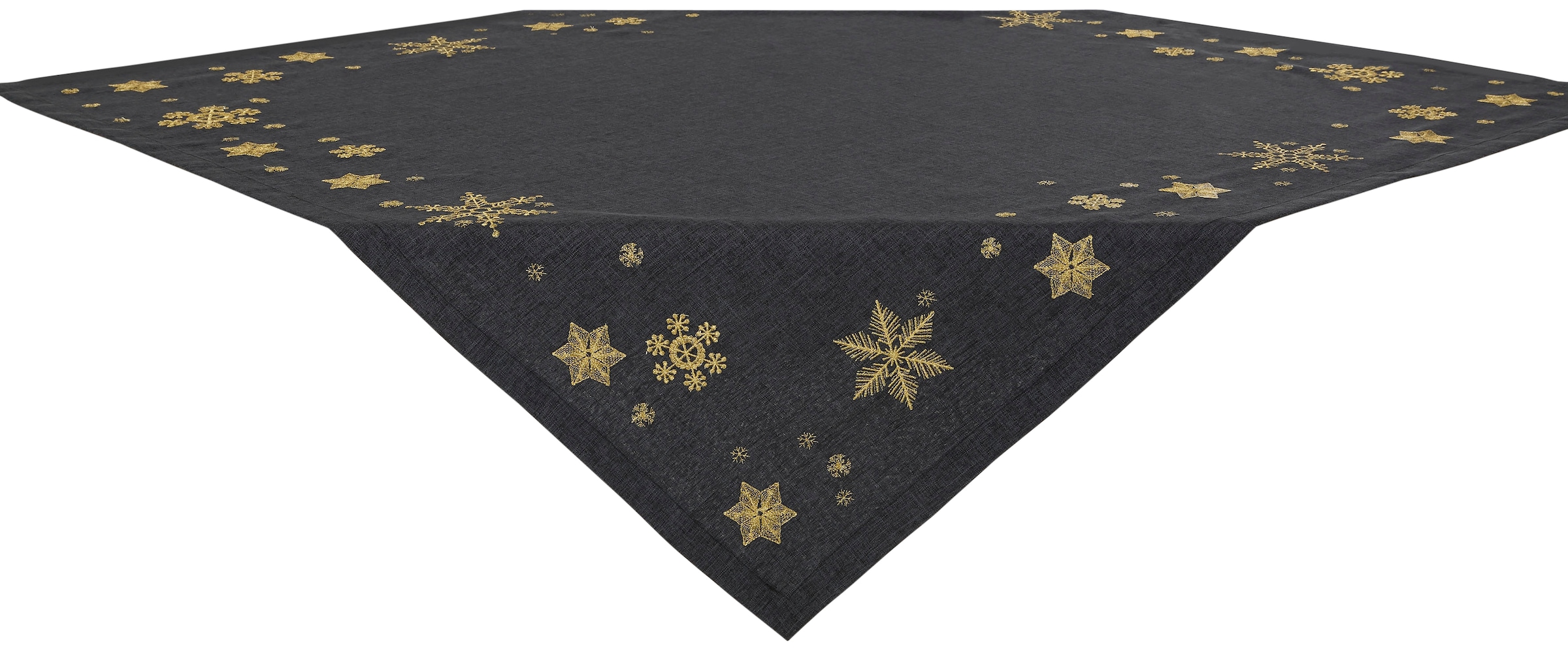 Dreams Mitteldecke »Schneeflocke, Weihnachtsdeko« mit aufwendiger Stickerei