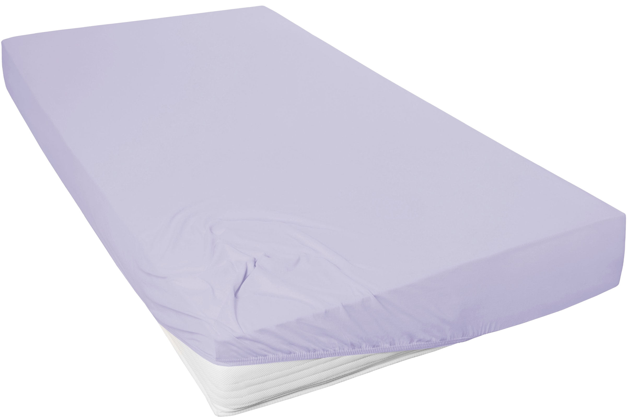 Primera Spannbettlaken »Mako-Feinjersey Spannbetttuch«, Geeignet für Standardmatratzen bis 22 cm, 100% Baumwolle