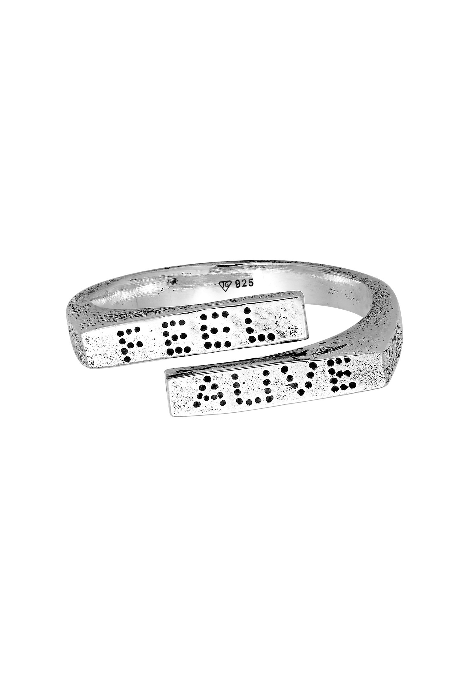 HAZE & GLORY Silberring »Ring Siegelring - Mantra Vintage Look 925 Silber«