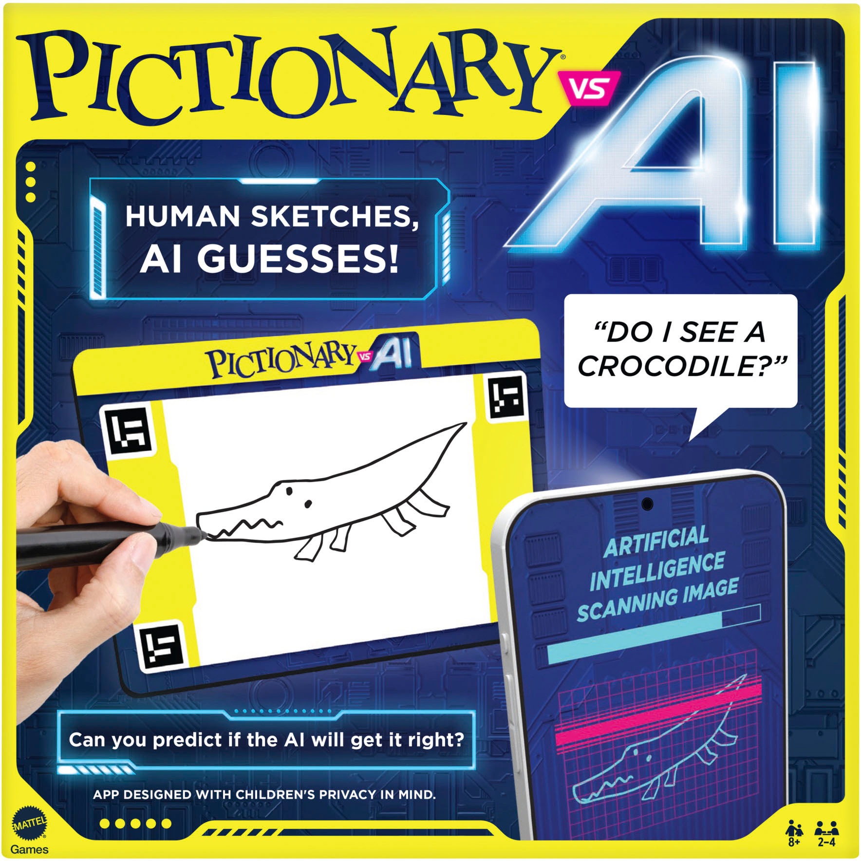 Mattel games Spiel »Pictionary vs AI German (D)«