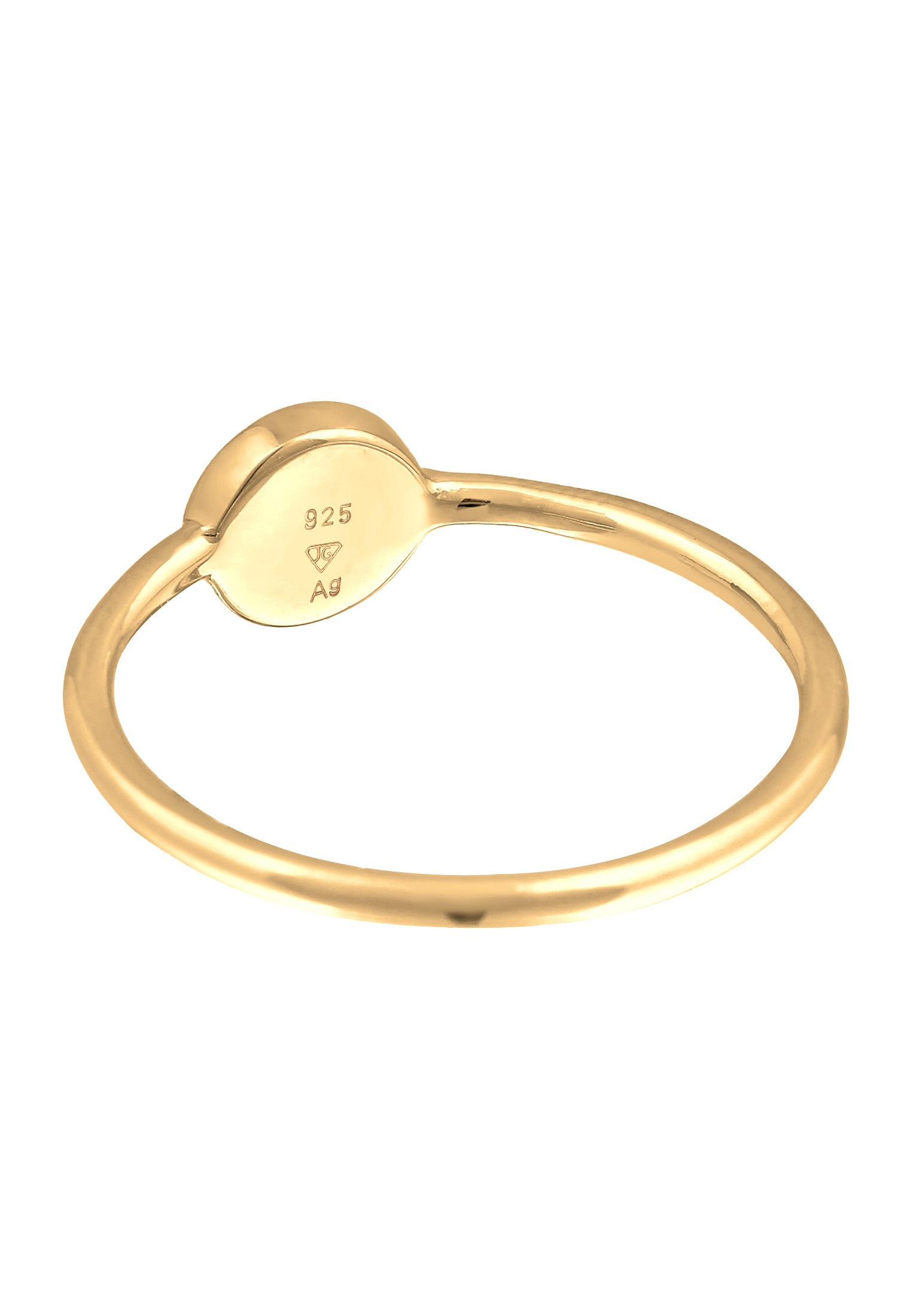 Elli Silberring »Ring Solitär Stapelring Emaille 925 Silber«