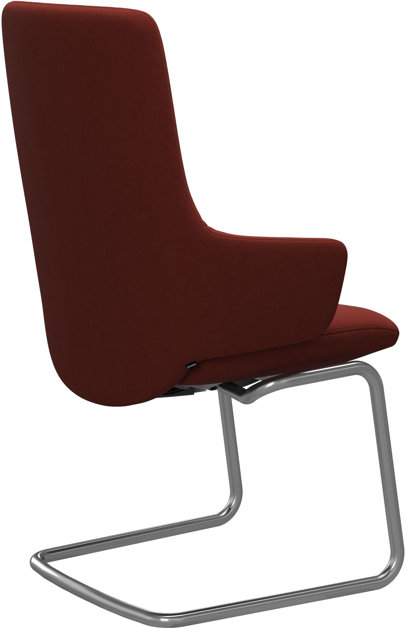 Stressless® Polsterstuhl »Laurel«, Microfaser DINAMICA, High Back mit Armlehne, Größe L, mit Beinen aus Stahl in Chrom