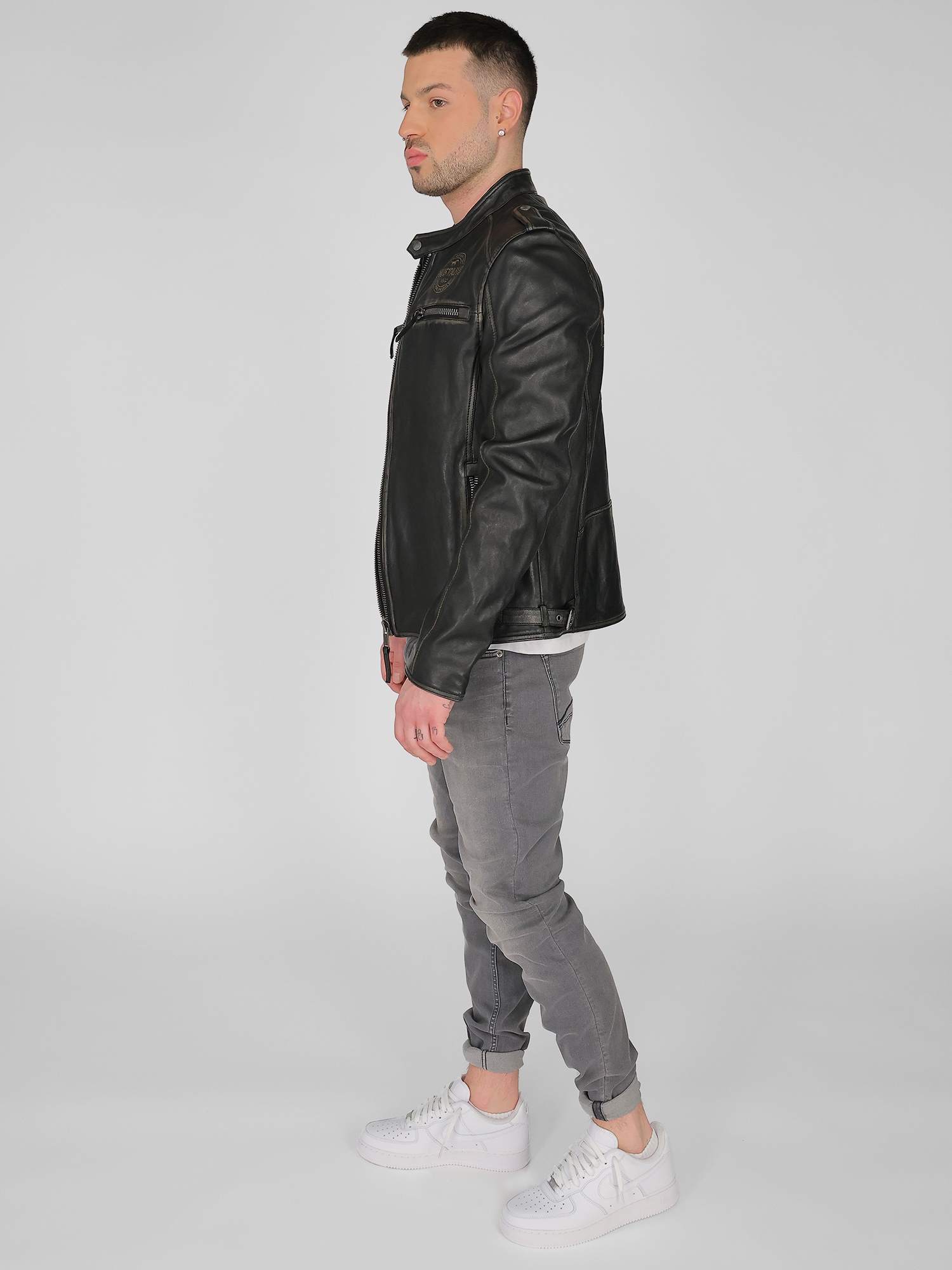 MUSTANG Bikerjacke »Lederjacke 31021303«