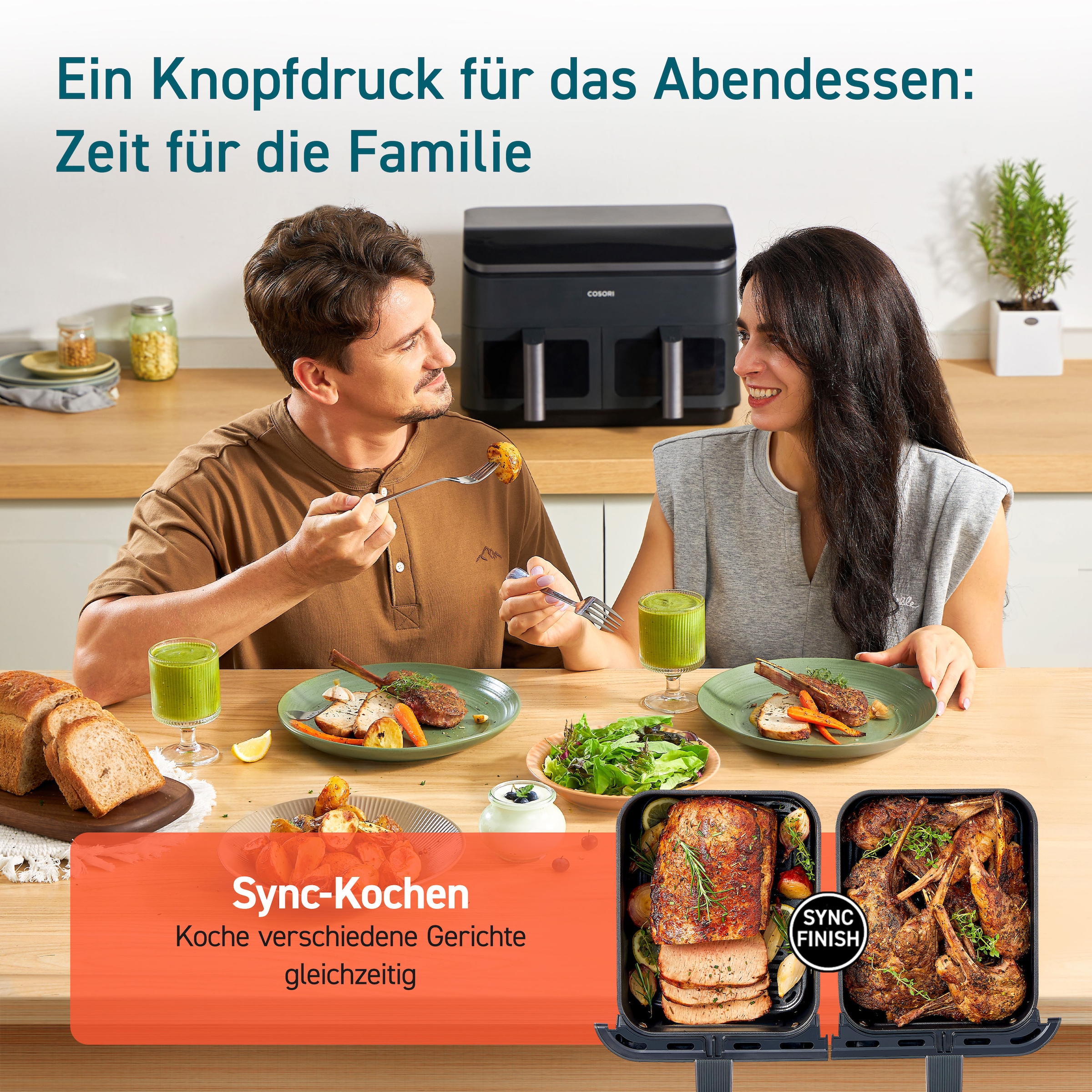 Cosori Heißluftfritteuse »CAF-R901-AEUR« 1750 W
