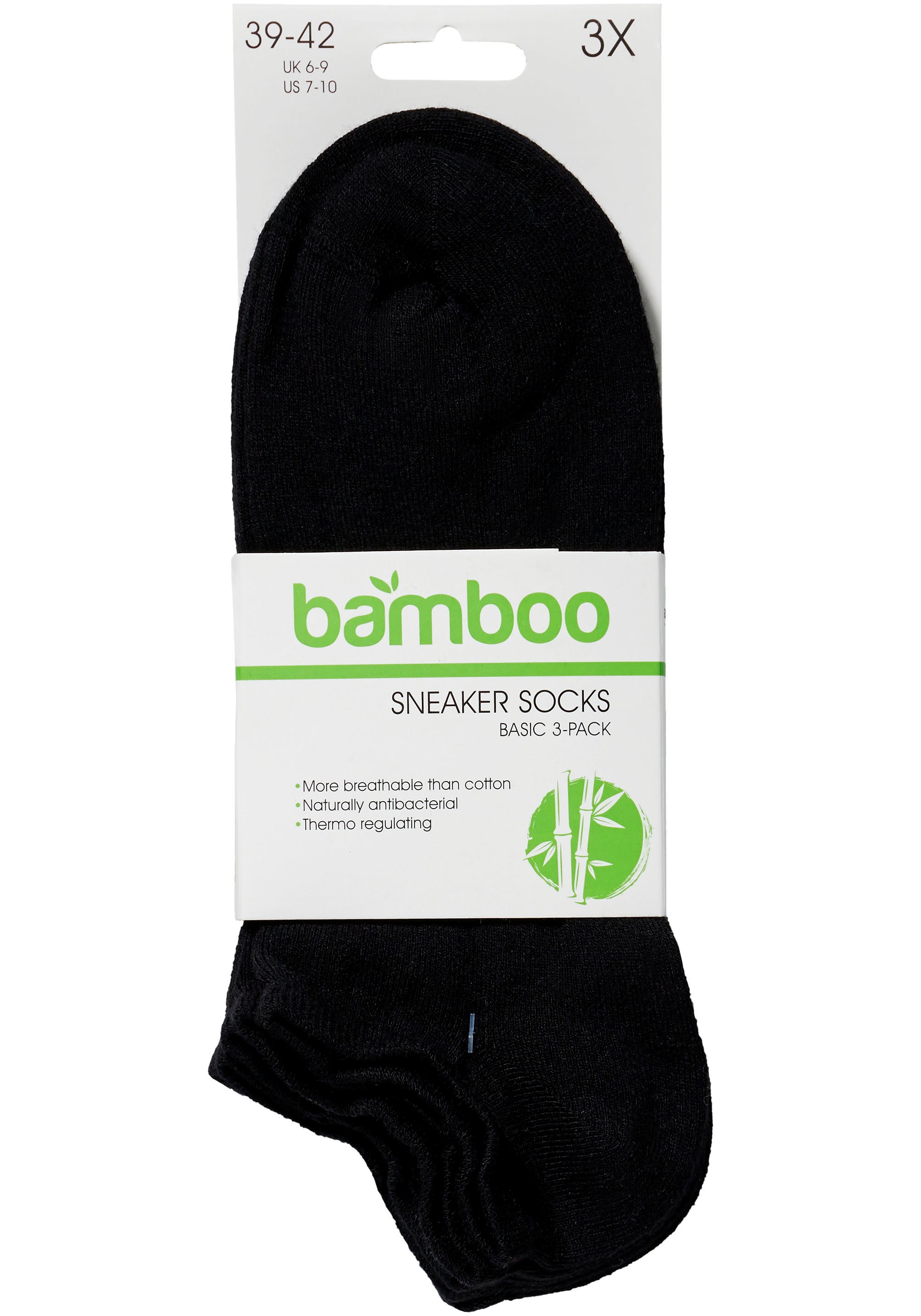 Apollo Kurzsocken, (3er Pack), Sneakersocken Bambus, angenehm, Komfort und perfekten Passform!