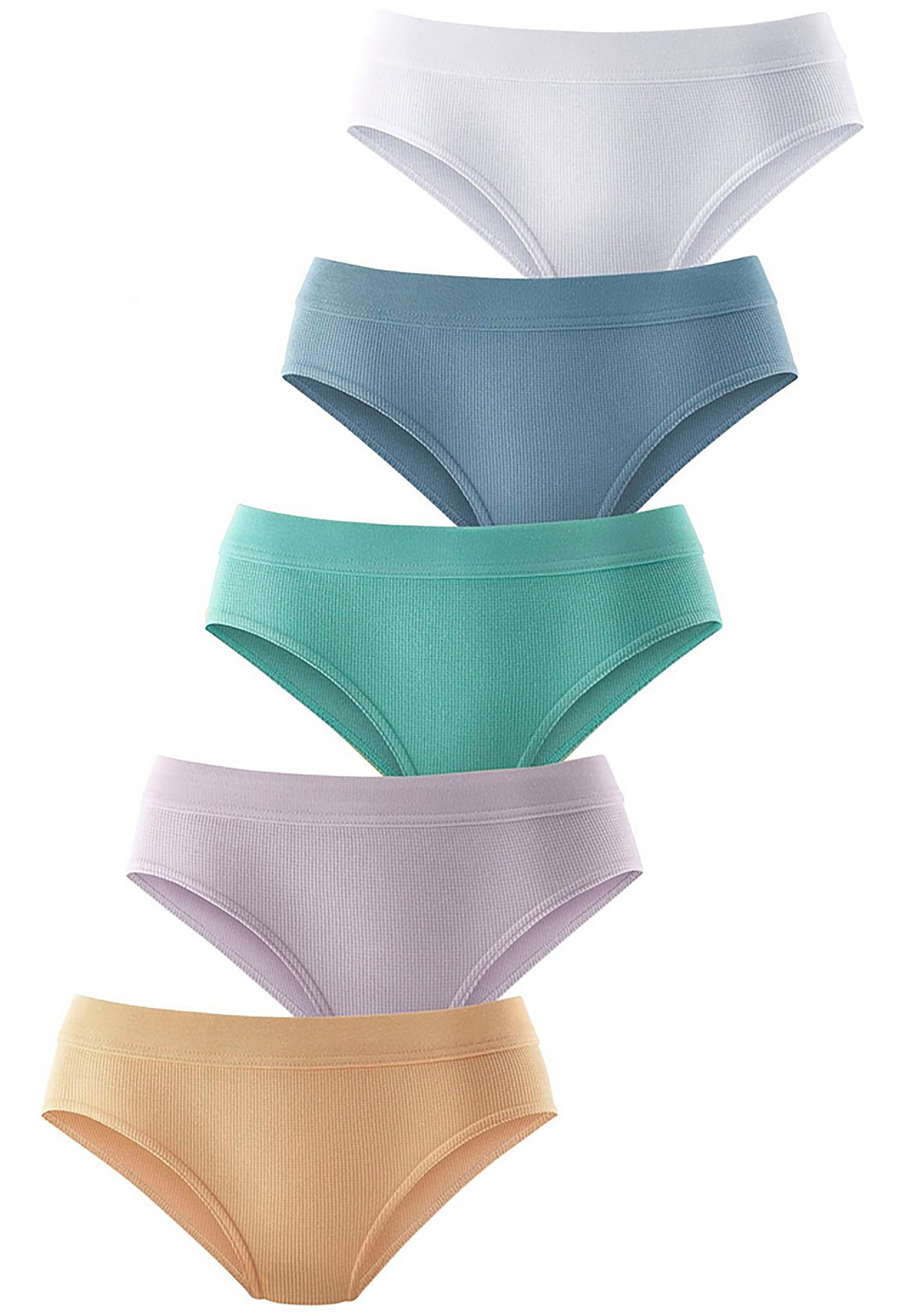 petite fleur Hüftslip, (5er-Pack), aus elastischer Baumwoll-Qualität
