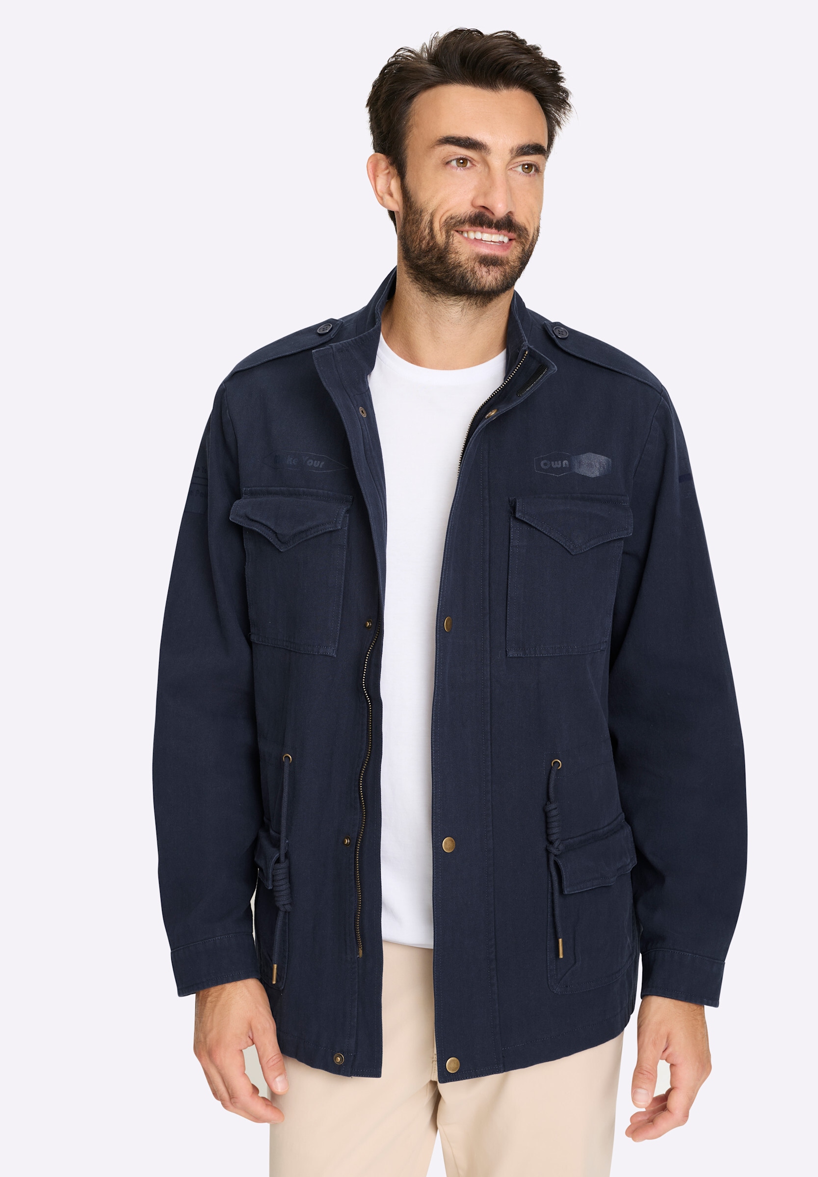 Witt Langjacke »Longjacke Longjacke mit Schulterriegel« ohne Kapuze