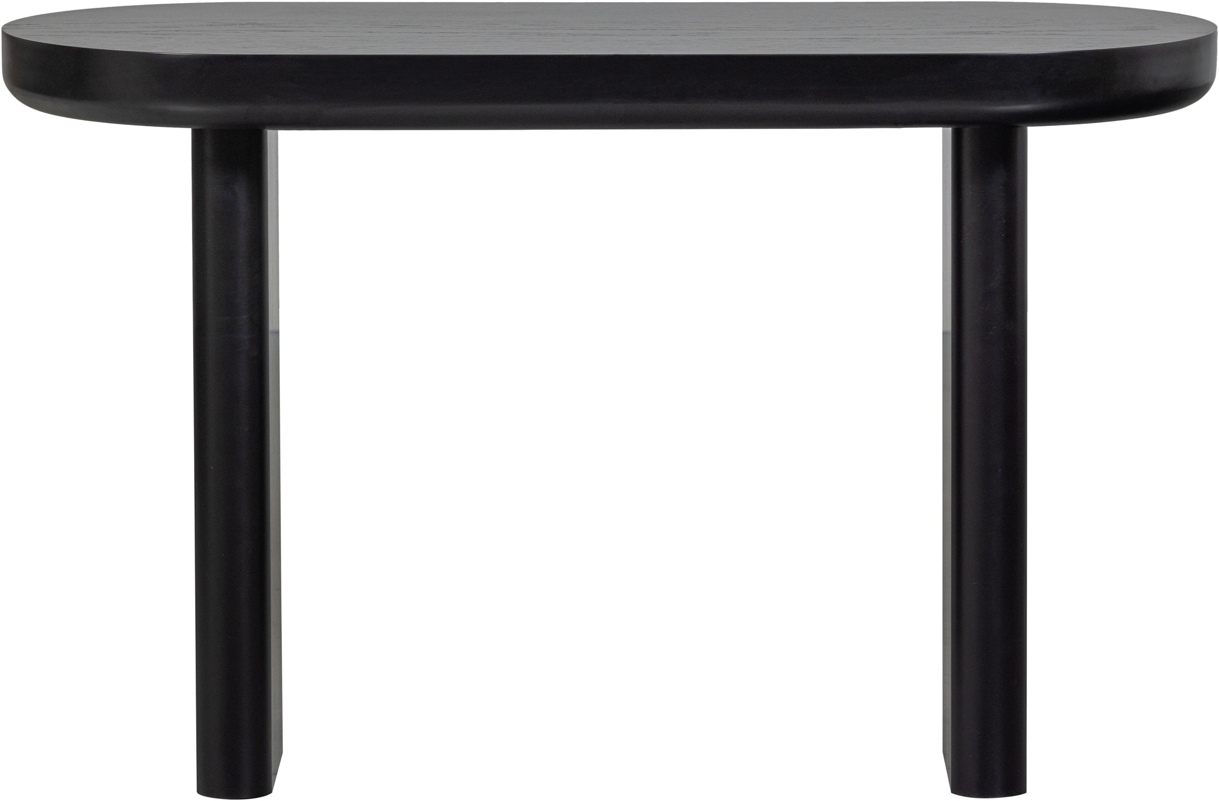 WOOOD Schreibtisch »Mael aus MDF mit Furnierschicht und massiven Holzbeinen 120x50x75 cm« Tragkraft 50 kg, einfach zu montieren, sichtbare Maserung