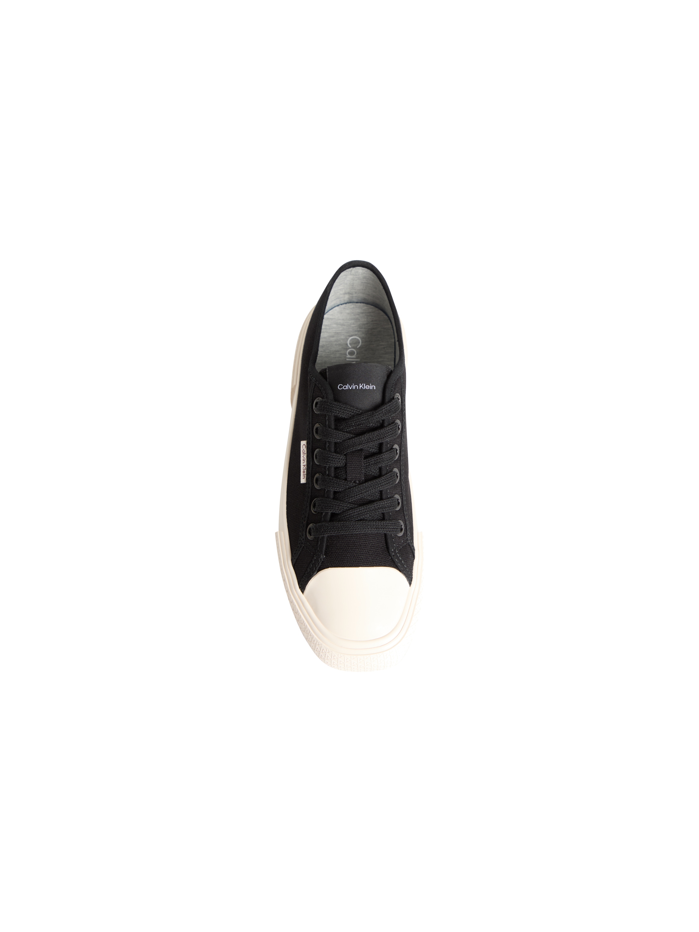 Calvin Klein Plateausneaker »VULC LACE UP CANVAS«  Schnürschuh, Canvas-Sneaker, Halbschuh mit Gummikappe
