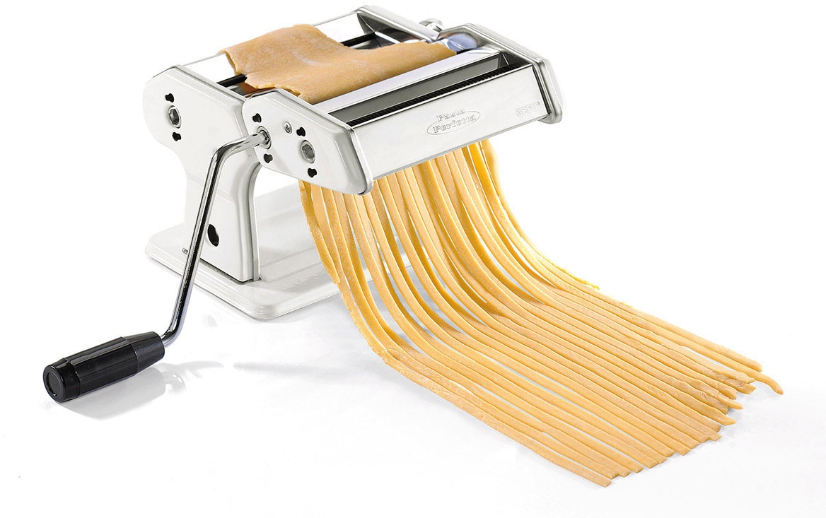 GEFU Nudelmaschine »PASTA PERFETTA«, frische Pasta leicht gemacht, intuitive Bedienung, Edelstahl