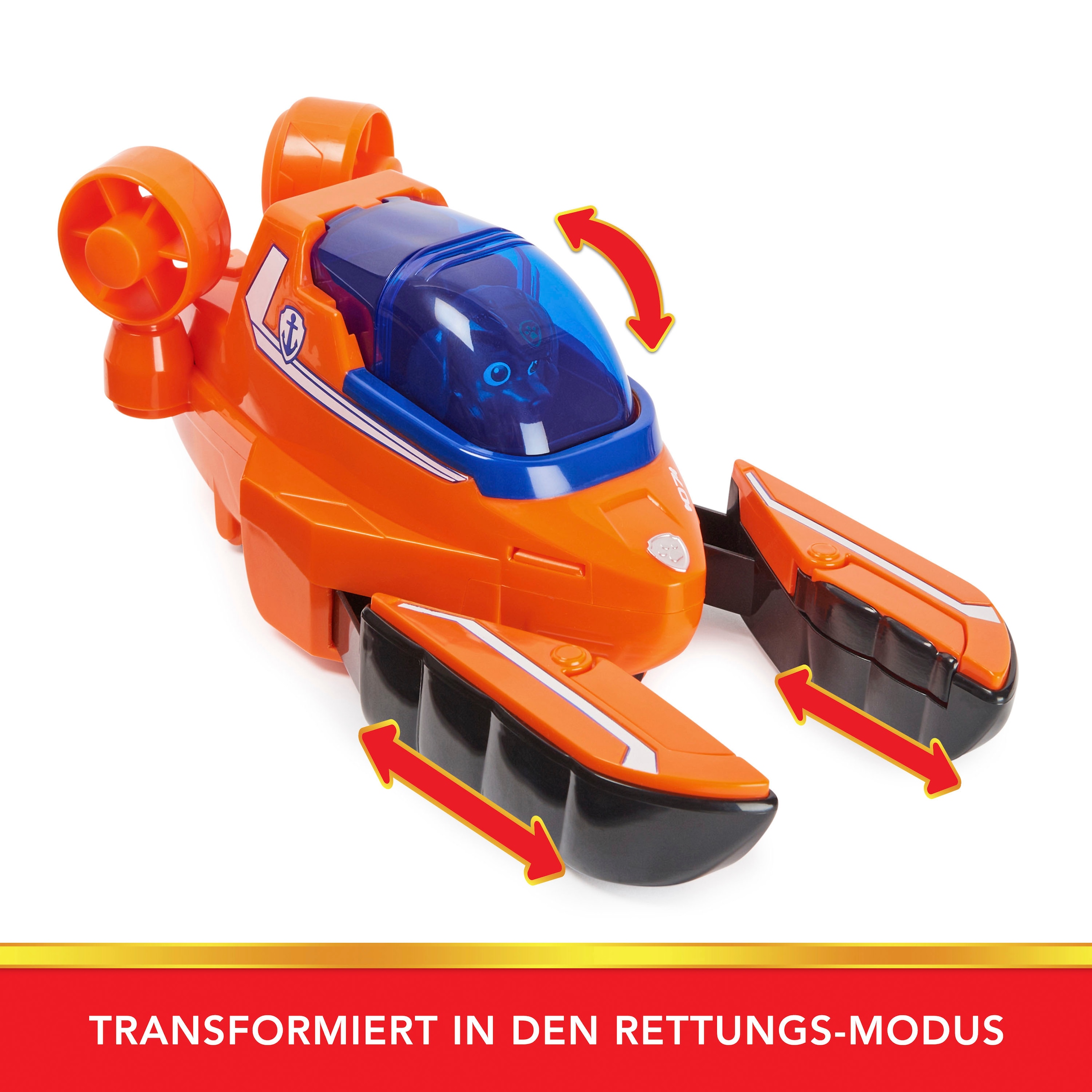 Spin Master Spielzeug-Auto »Paw Patrol - Aqua Pups - Basic Themed Vehicles Solid Zuma«, mit Funktionen