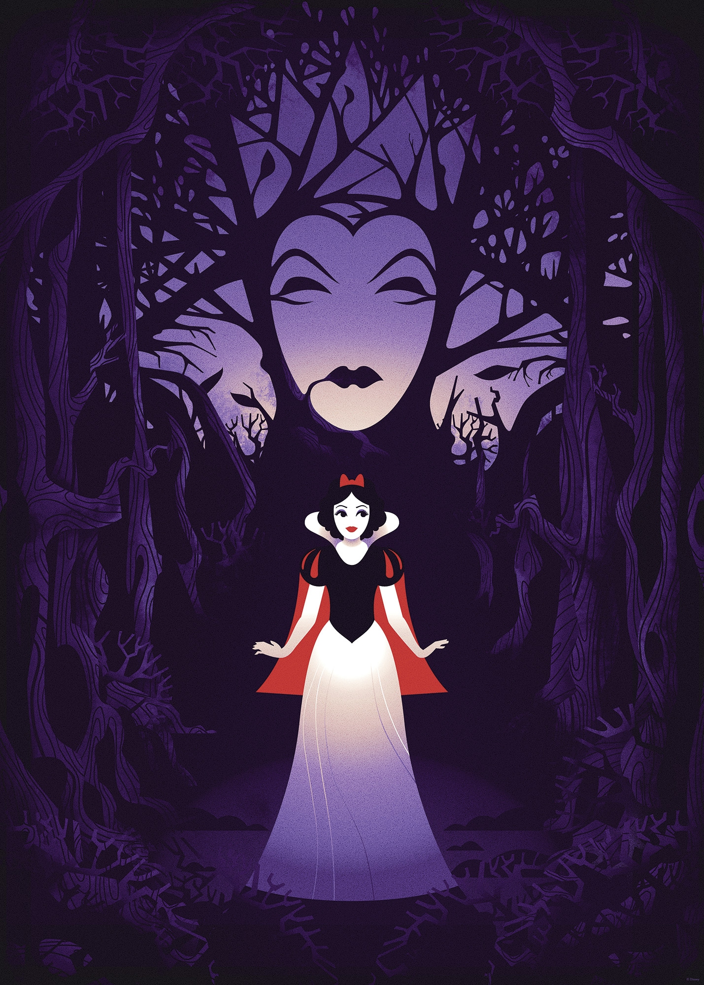 Komar Wandbild »Disney Snow White Evil Queen«, Disney, (Set, 1 St.), 50 x 70 cm (Breite x Höhe) - Kinderzimmer, Dekoration