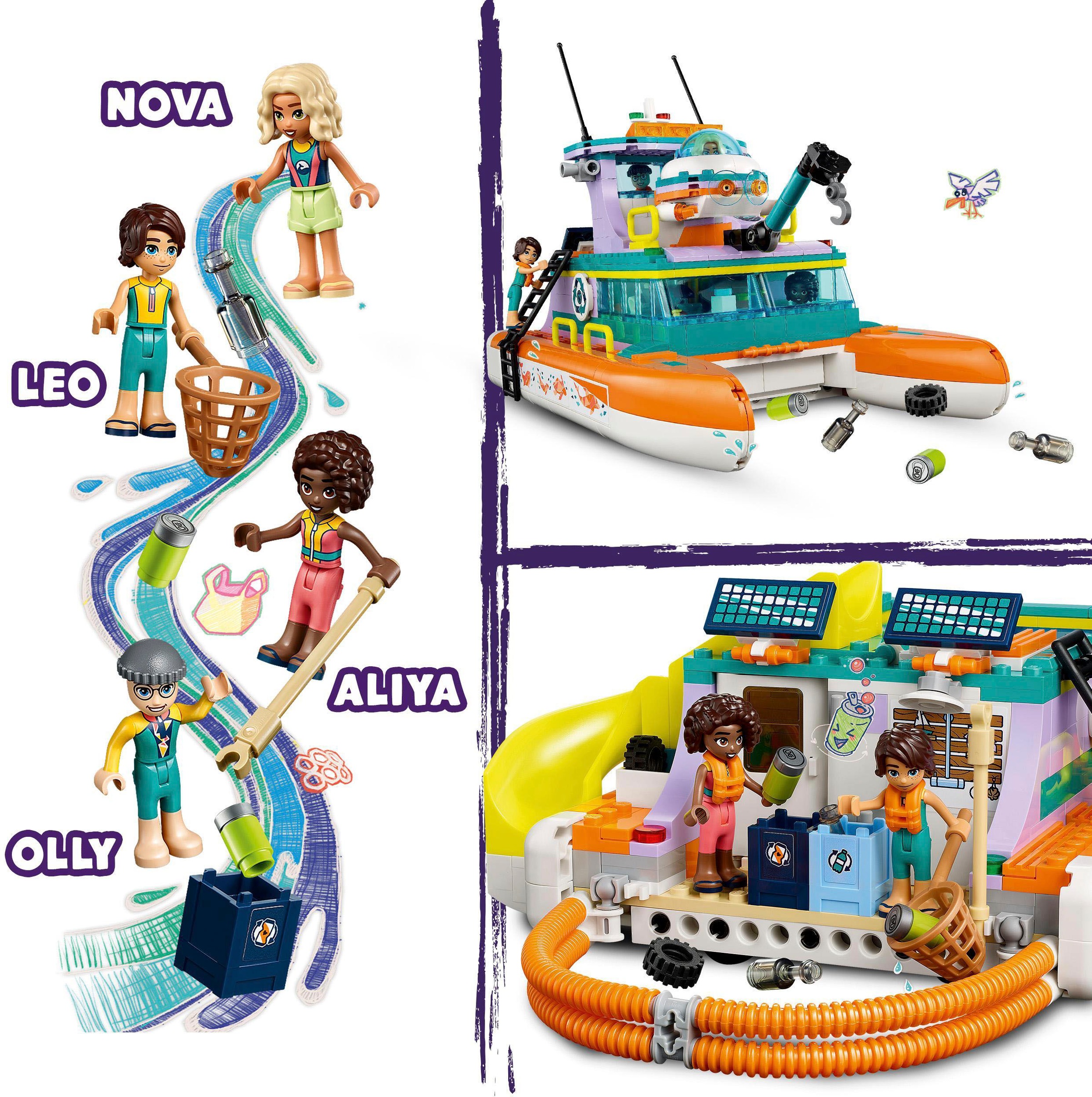LEGO® Konstruktionsspielsteine »Seerettungsboot (41734), LEGO® Friends«, (717 St.), Made in Europe