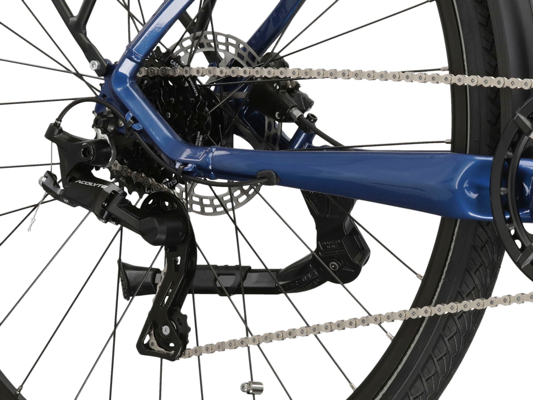 Kross E-Bike »E-Trekkingrad Trans Hybrid LS 3.0 28 Zoll blau«, 8 Gang, Shimano, Acera T3000, Mittelmotor 250 W, Pedelec, Elektrofahrrad für Damen und Herren