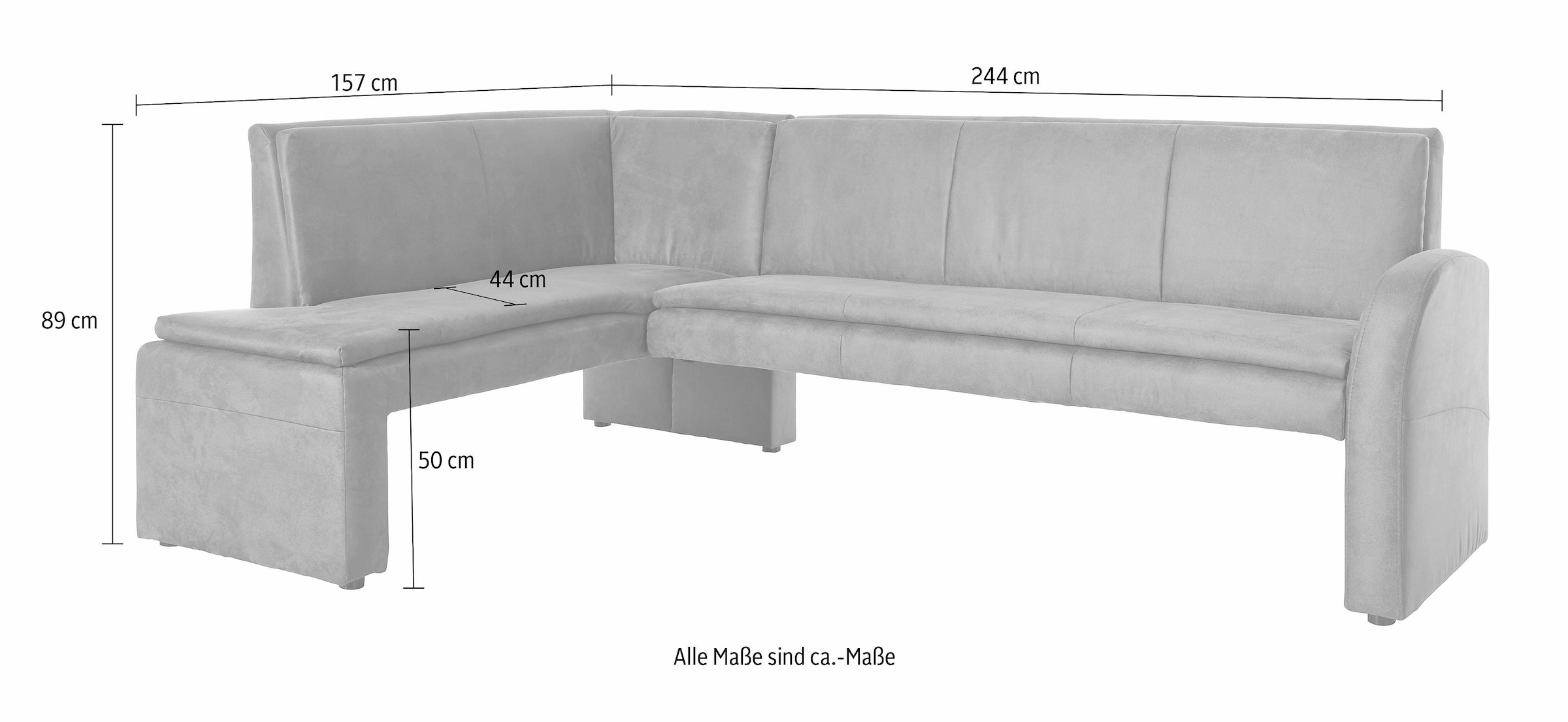 bestellen sofa Frei Raum Rechnung Eckbank exxpo fashion stellbar auf »Cortado«, im -