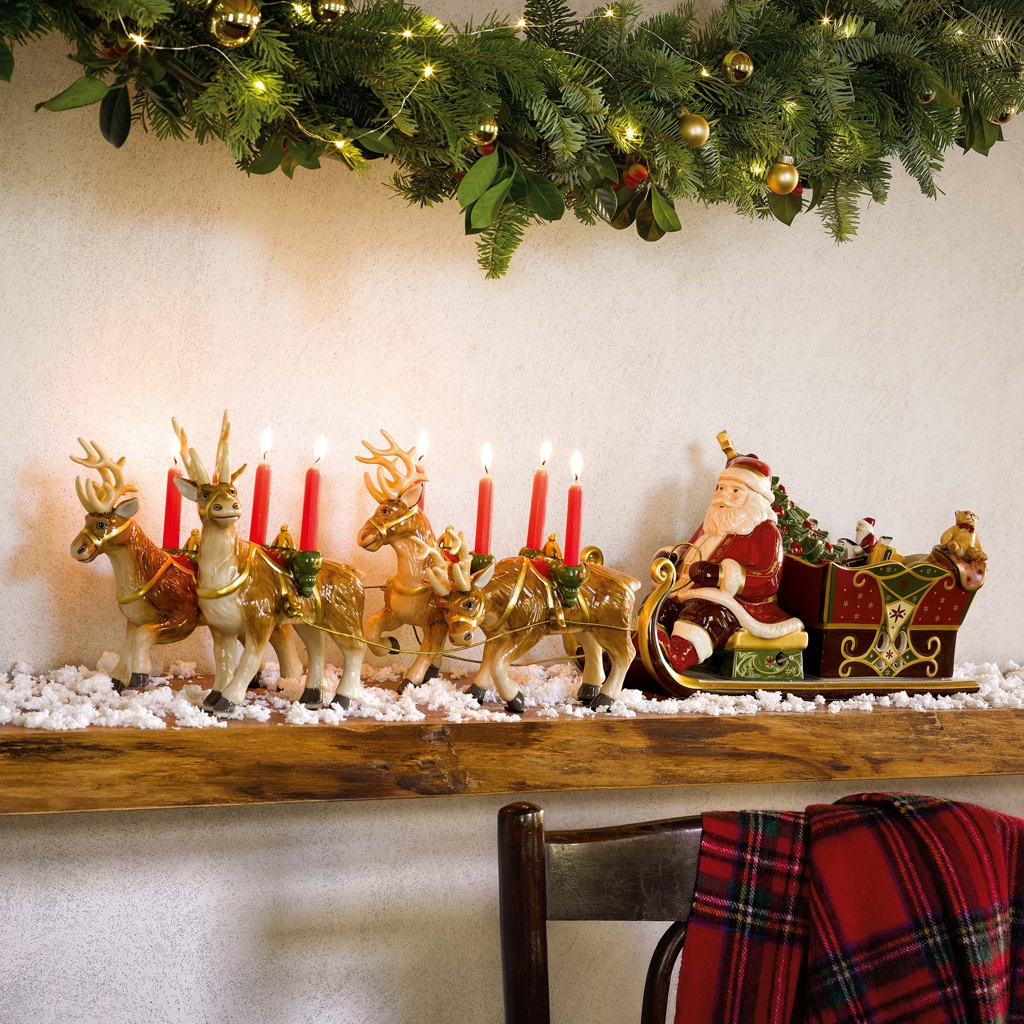Villeroy & Boch Dekofigur »Santa's Schlittenfahrt Christmas Toys Memory bunt«