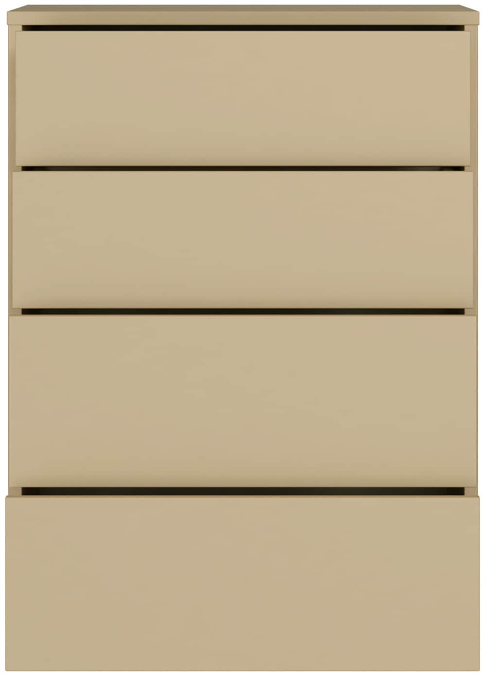 FORTE Kommode »Alice Springs, Kommode 4 Schubkästen B/H/T 74,5/99,1/34,9 cm« Schubkästen mit Vollauszug, Grifflos, Push to open