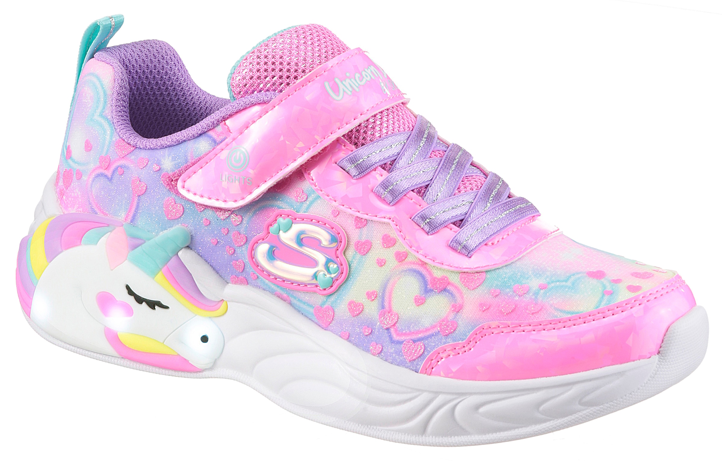 Skechers Sneaker »UNICORN DREAMS«  Klettschuh mit Einhorn, Größenschablone zum Download