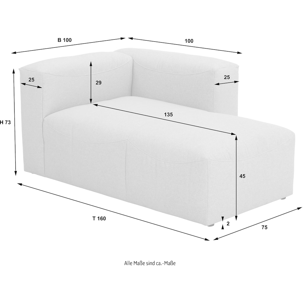 Max Winzer® Chaiselongue »Lena«