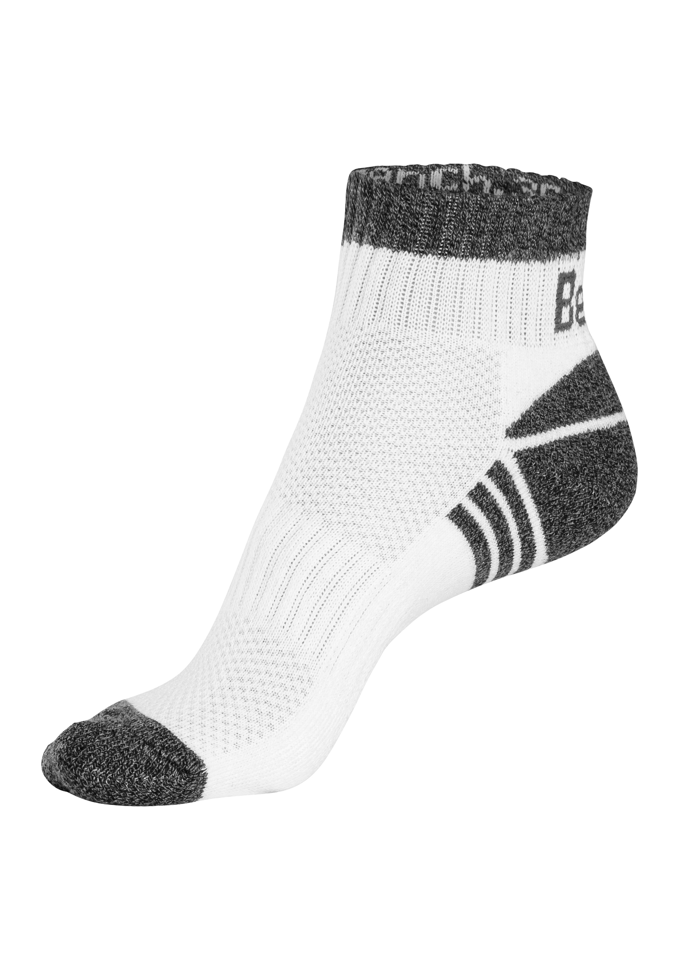Bench. Kurzsocken, (Packung, 3 Paar), mit Mittelfußgummi und Pikee