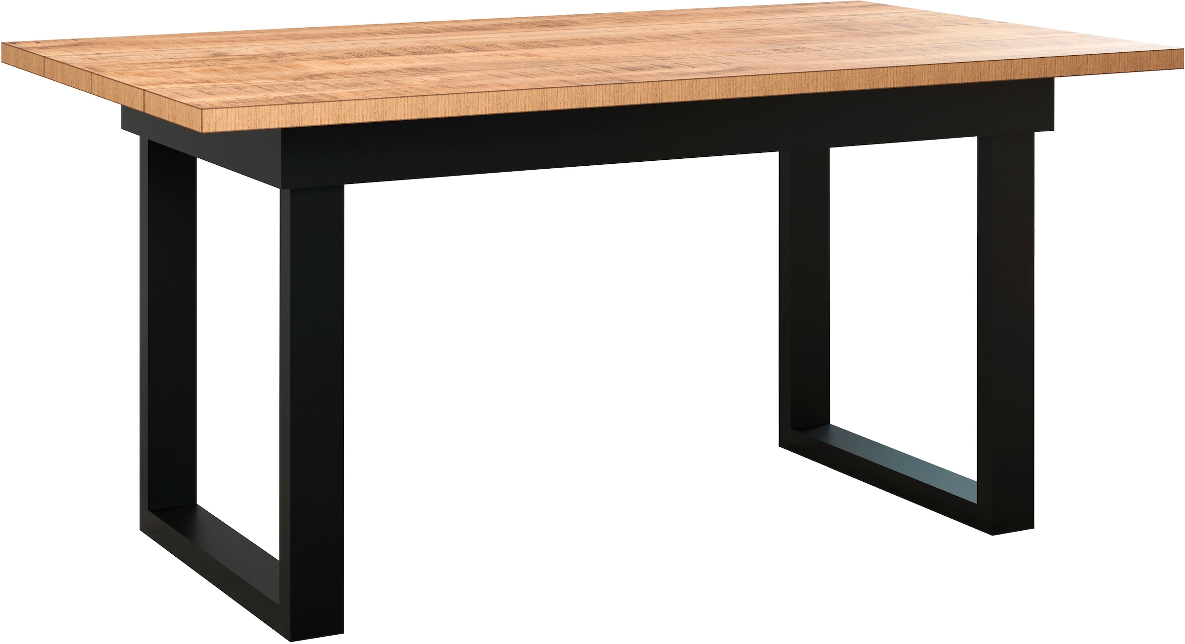 Home affaire Esstisch »Elda« 1 Stk. tlg. Esstisch mit 32 mm Tischplatte und Metallfüßen – (B/T/H) 160/90/76 cm