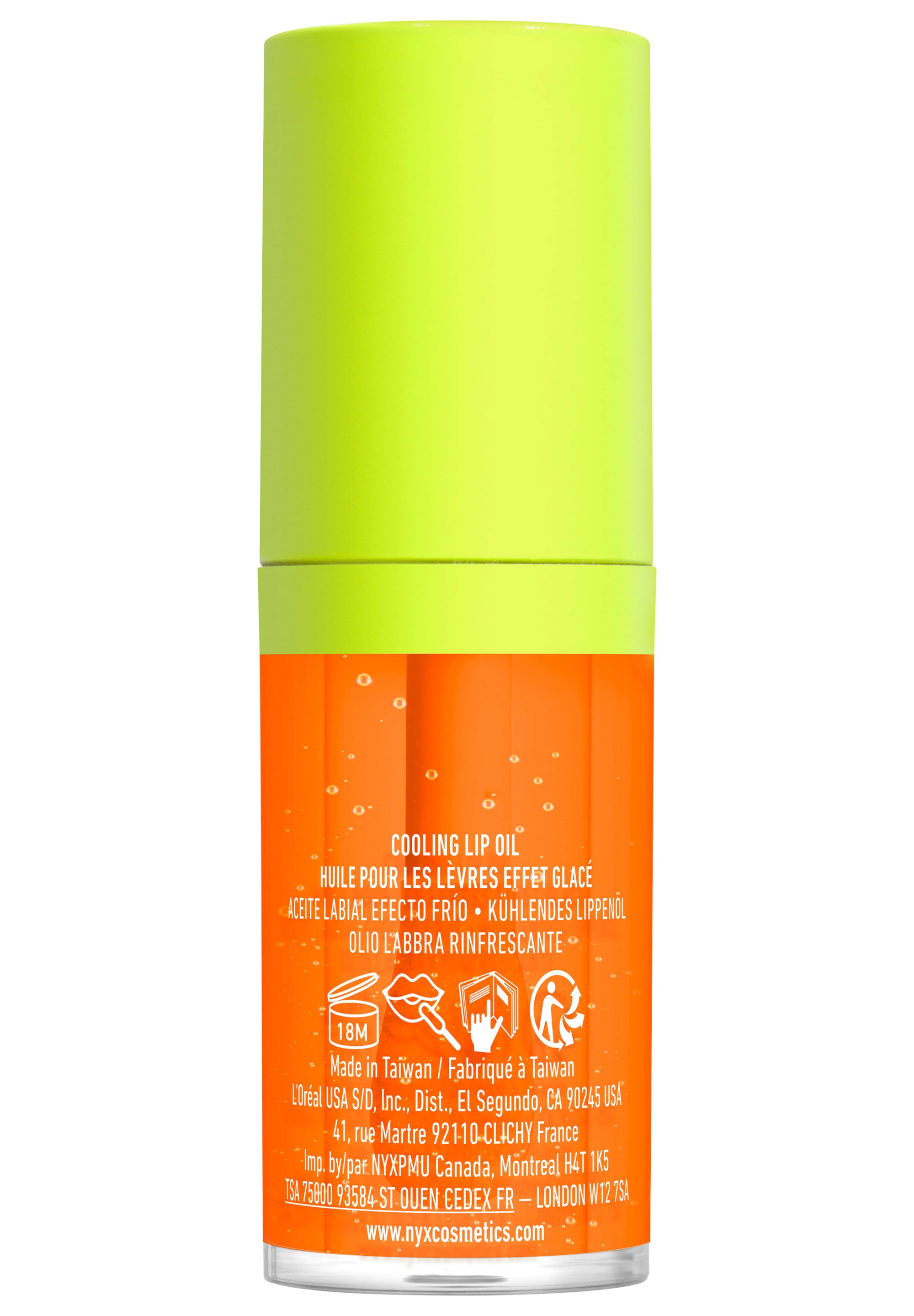 NYX Lipgloss »NYX Professional Makeup Fat Oil Chillz« mit intensiv-schimmerndem Finish, individuell aufbaubare Farbe