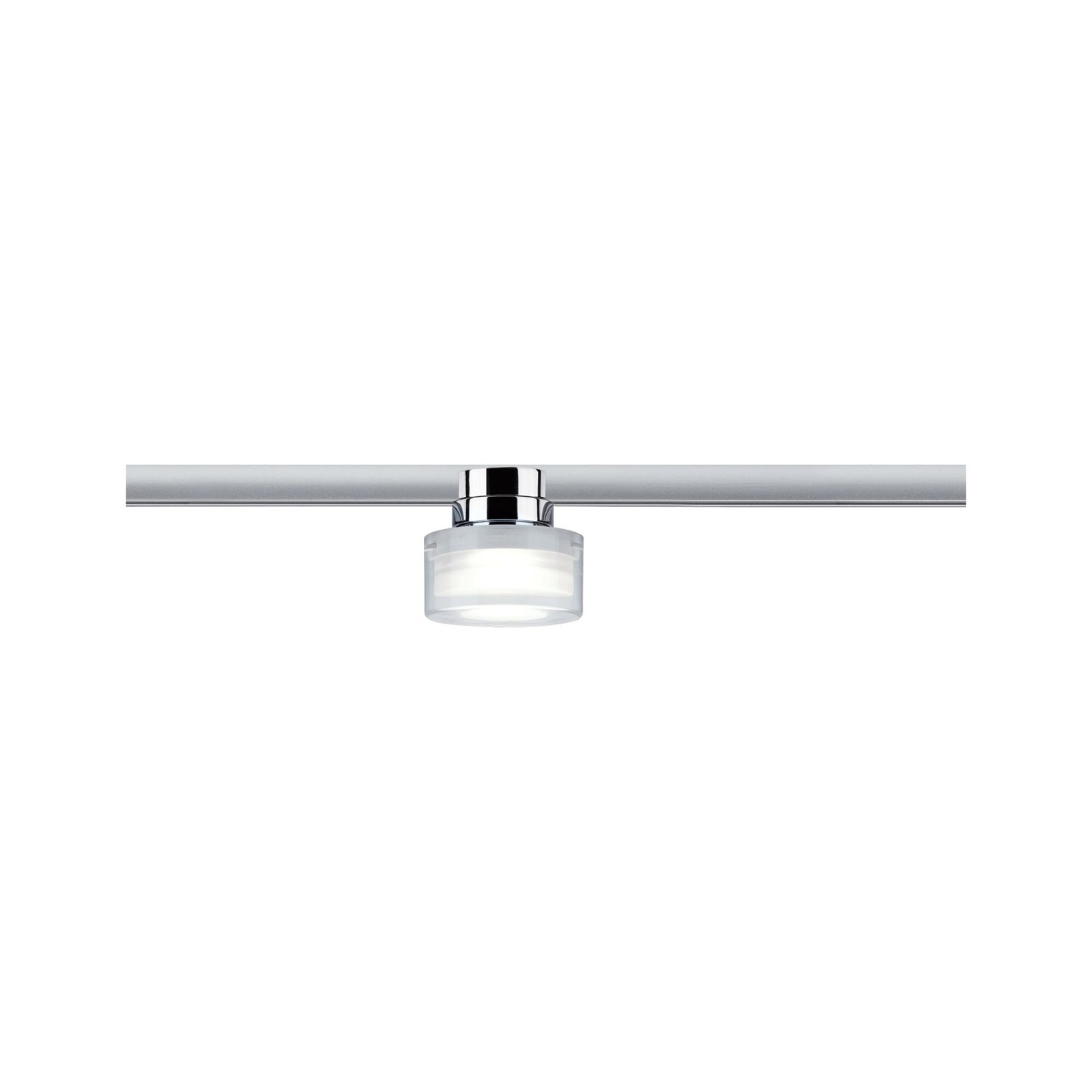 Paulmann Schienensystem-Leuchten »URail Schienenspot Topa Dot 350lm 4,9W 4000K 230V Chrom, Klar, Satin«, dimmbar, Einzelspot