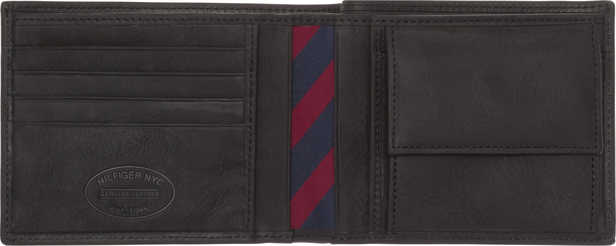 Tommy Hilfiger Geldbörse »JOHNSON CC AND COIN POCKET«, im kleinen Format aus hochwertigem Leder