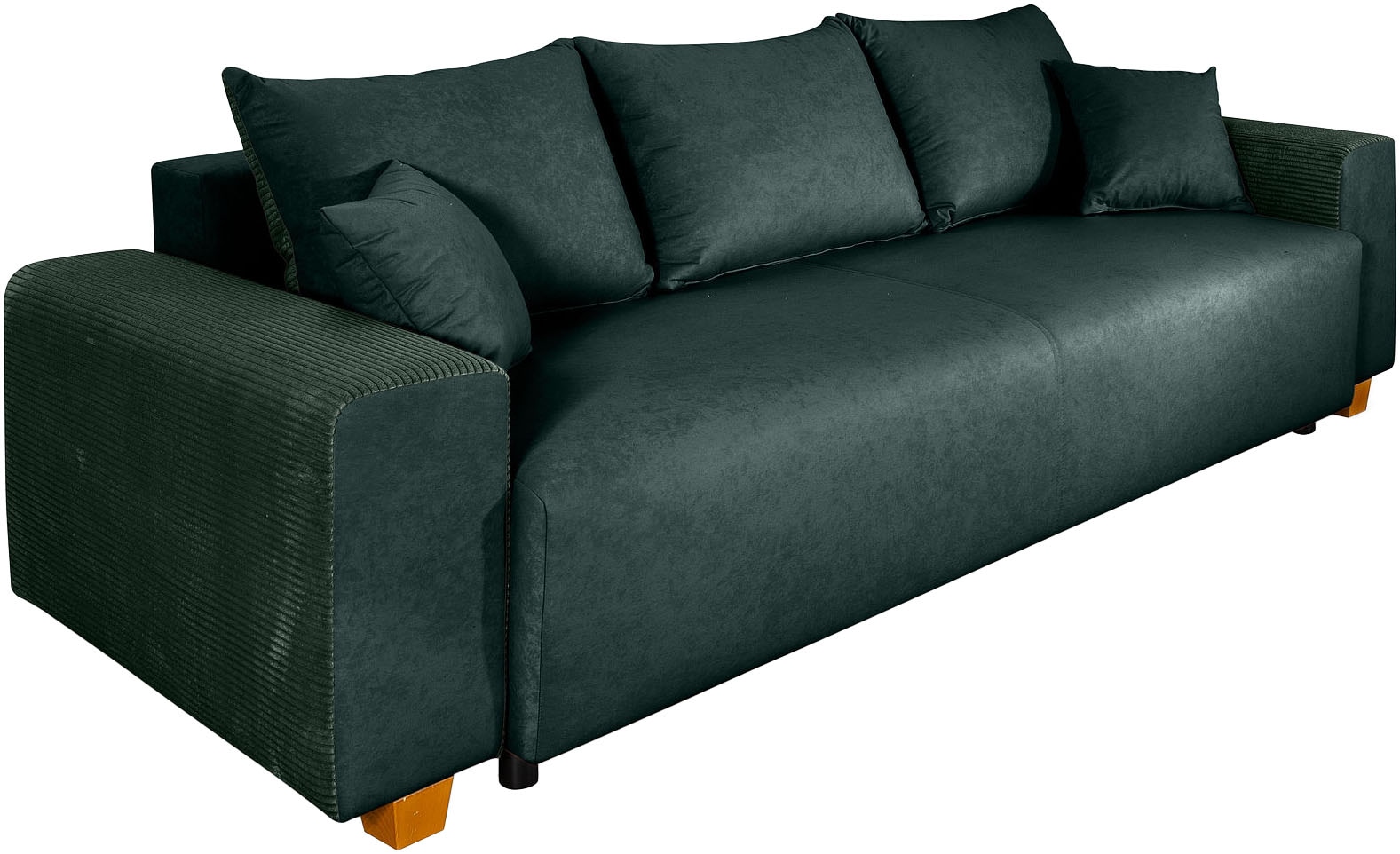 COLLECTION AB Schlafsofa »Yves, Liegefläche (B/T): 142/194 cm«, inkl. Bettfunktion, Bettkasten, Federkern & Zierkissen