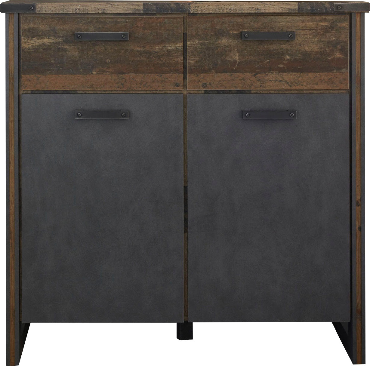 Home affaire Kommode »Bristol« Rustikaler Wohnzimmerschrank mit 2 Schubladen und 4 Fächern