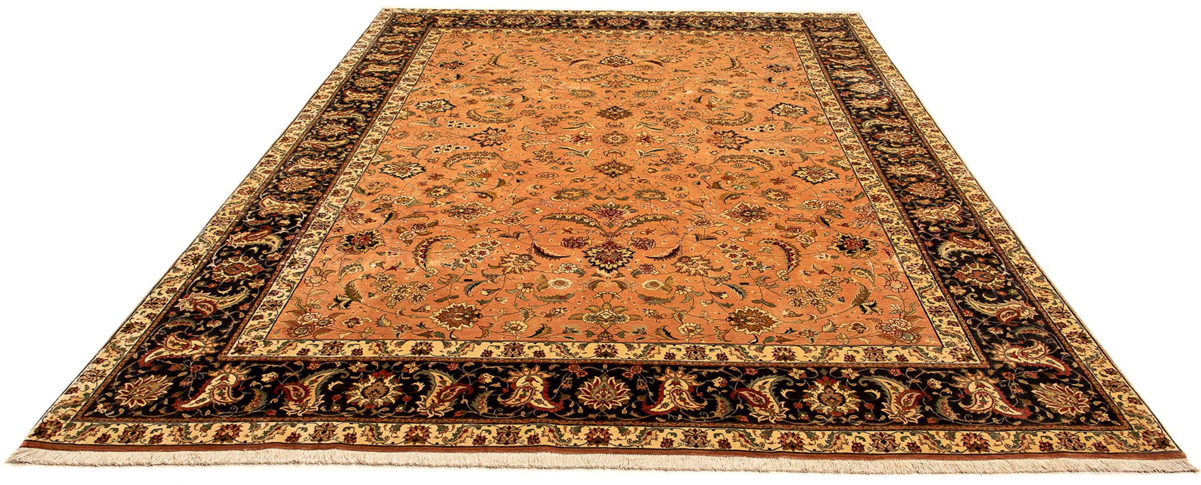 Orientteppich »Perser - Täbriz - Royal - 346 x 255 cm - hellbraun«, rechteckig,...