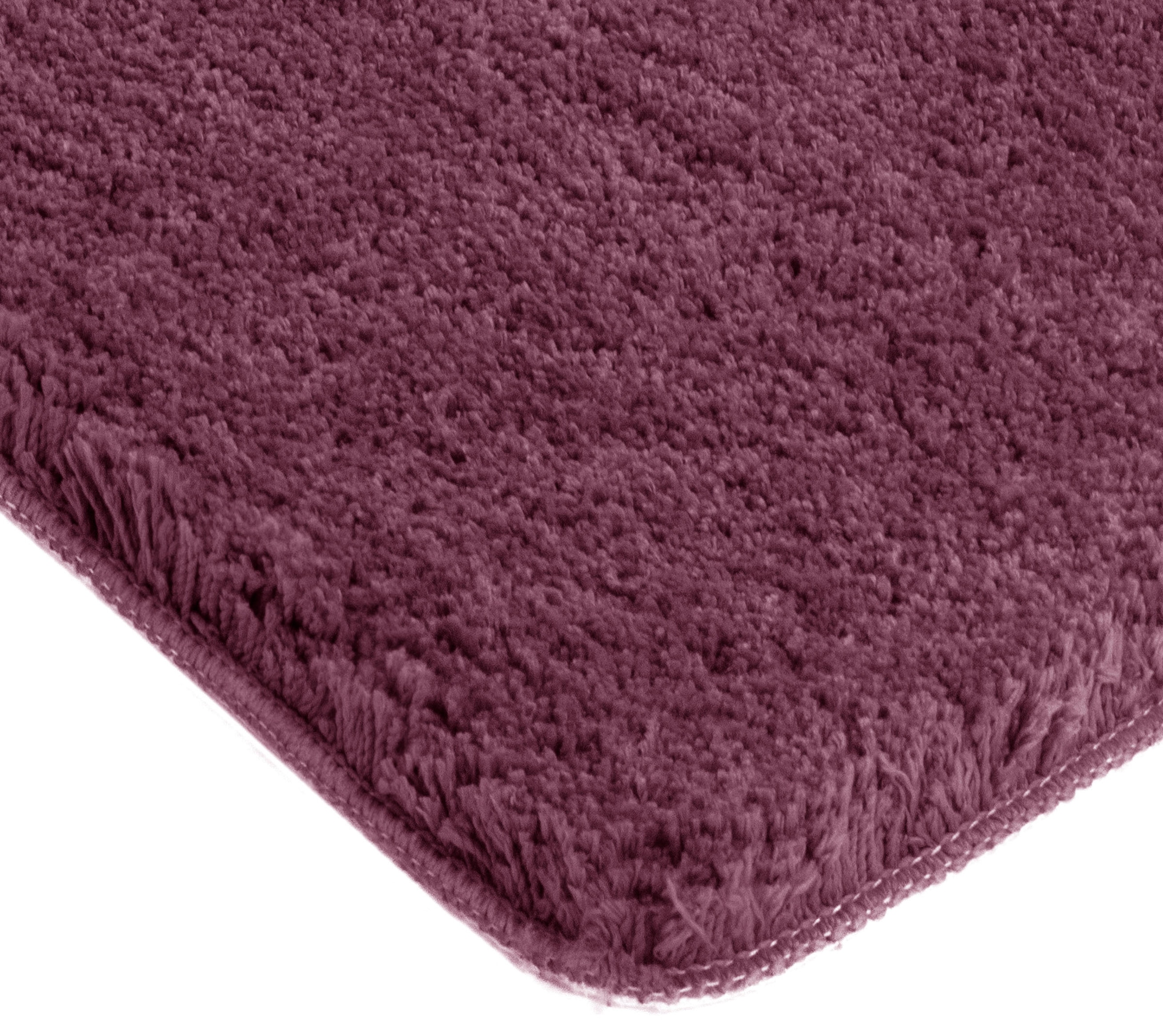 my home Badematte »Sanremo, Badvorleger, Badezimmer Teppich, sehr weich«, rutschhemmend beschichtet, fußbodenheizungsgeeignet-schnell trocknend, Badteppich, unifarben, rechteckig, rund & als 3-tlg. Set erhältlich